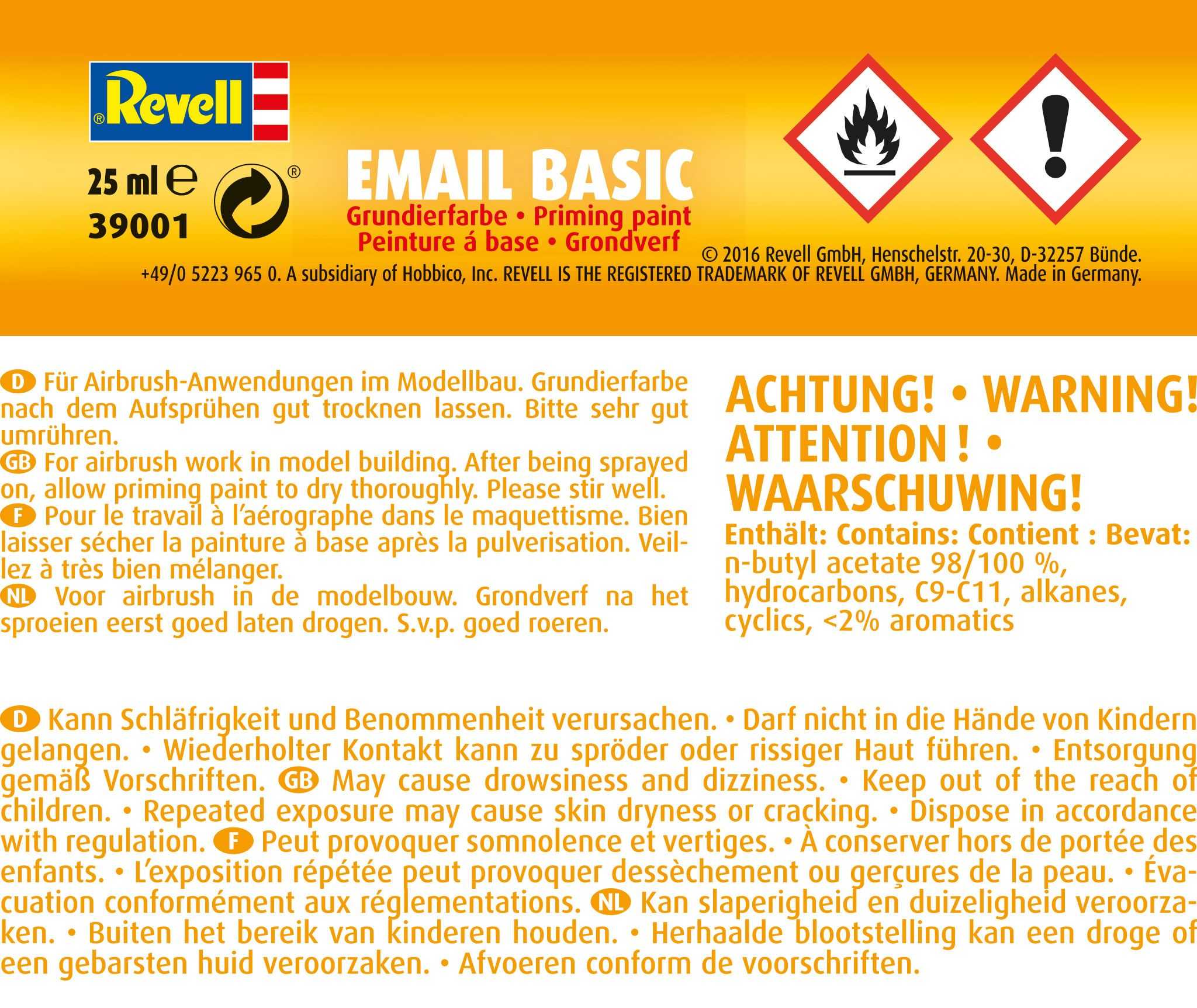 Airbrush Email Basic 39001 - podkladová barva 25ml