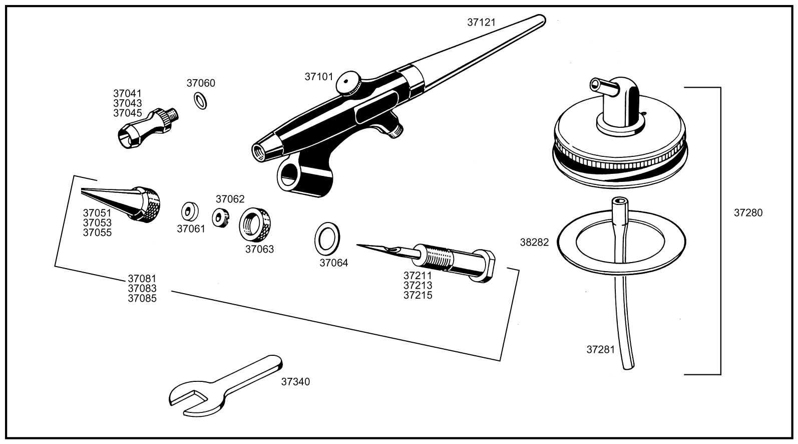 Airbrush Spray Gun 39101 - standard class