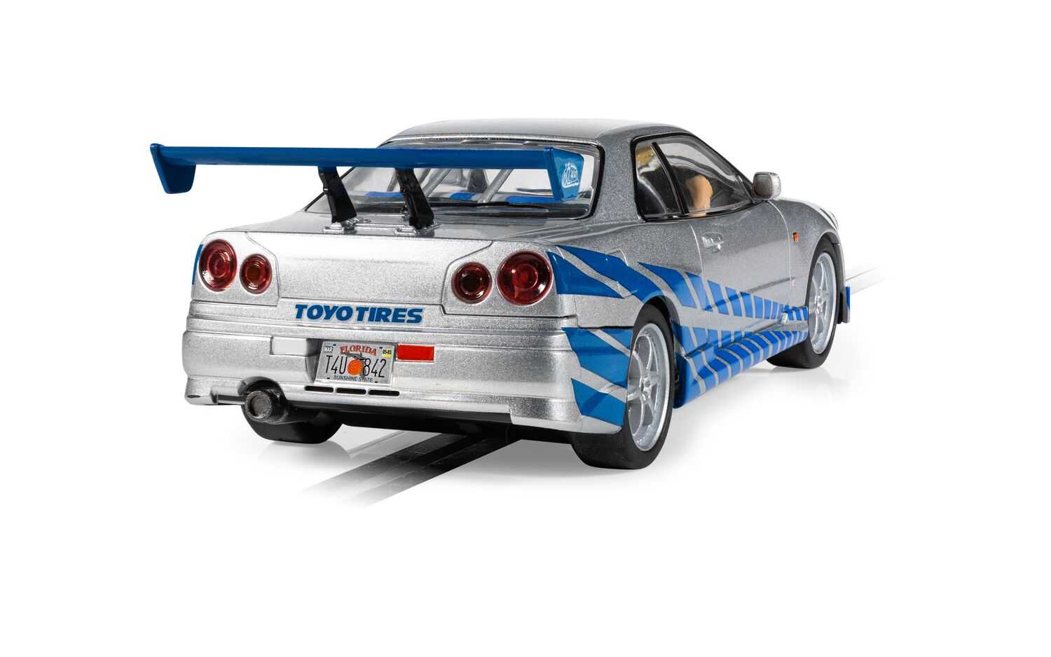 Autíčko Film & TV SCALEXTRIC C4674 - Nissan R34 Skyline - 2Fast 2Furious (1:32)