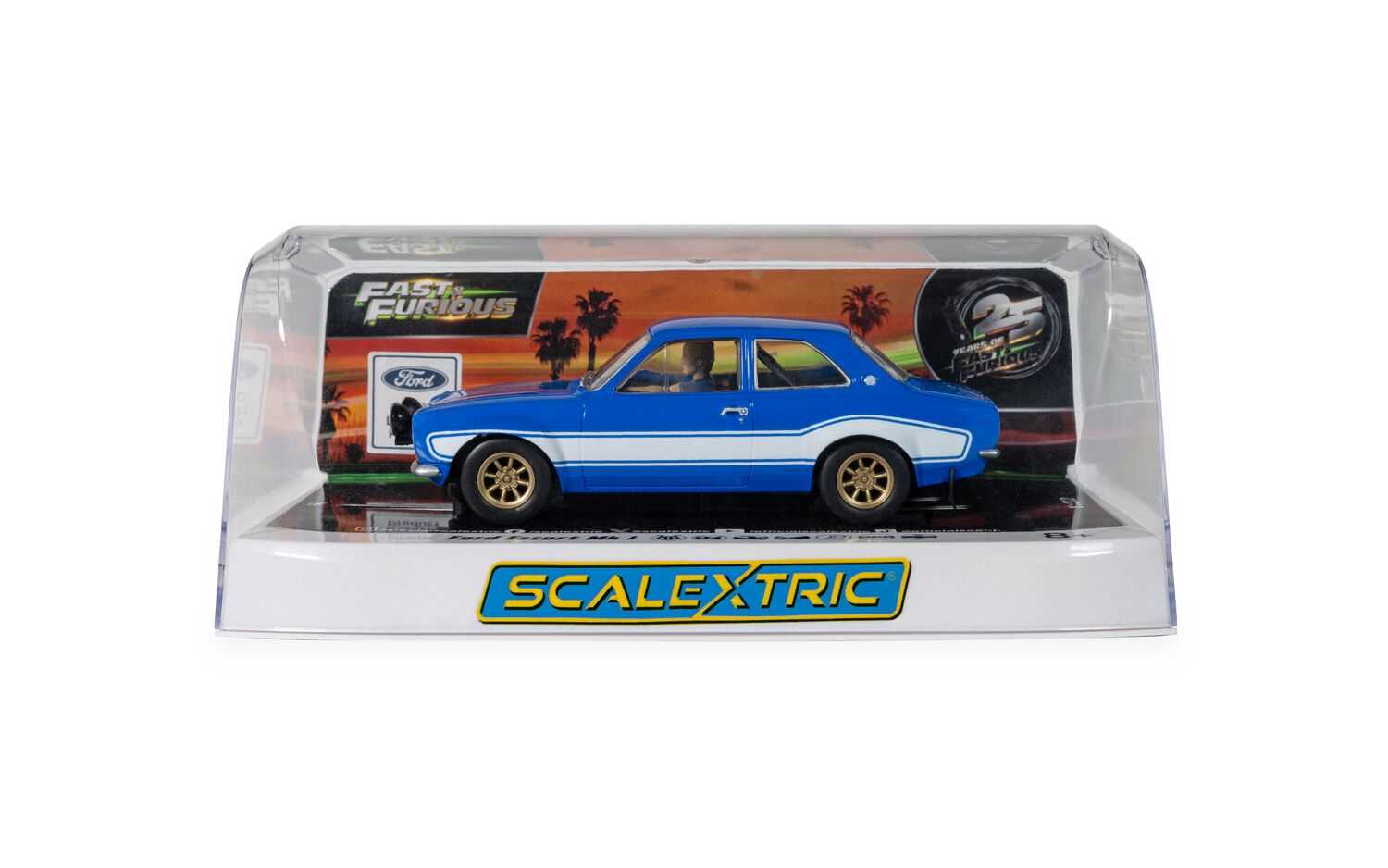 Autíčko Film & TV SCALEXTRIC C4677 - Ford Escort MK1- Fast and Furious Edition (1:32)