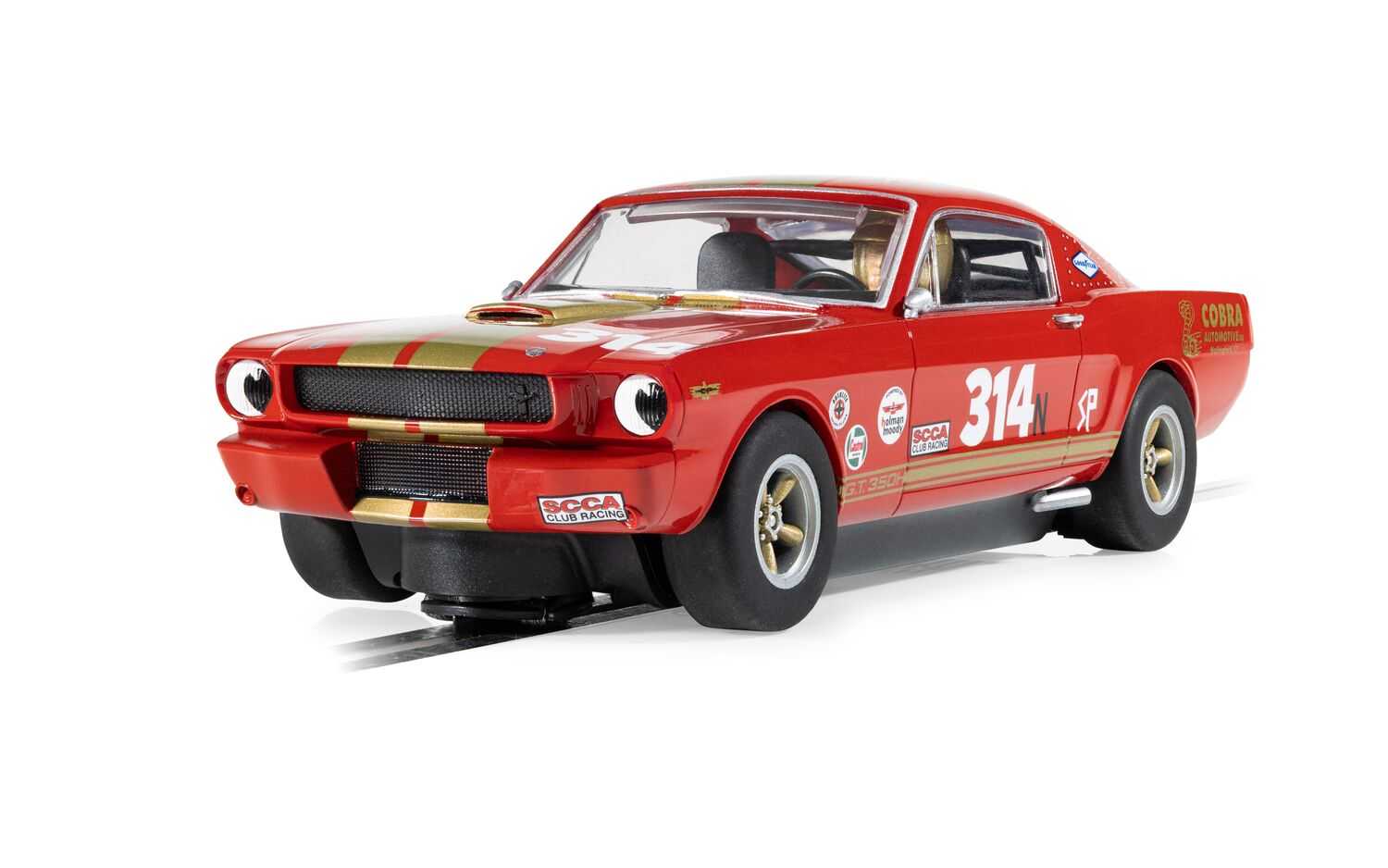 Autíčko GT SCALEXTRIC C4658 - Shelby GT350H - Red and Gold (1:32)