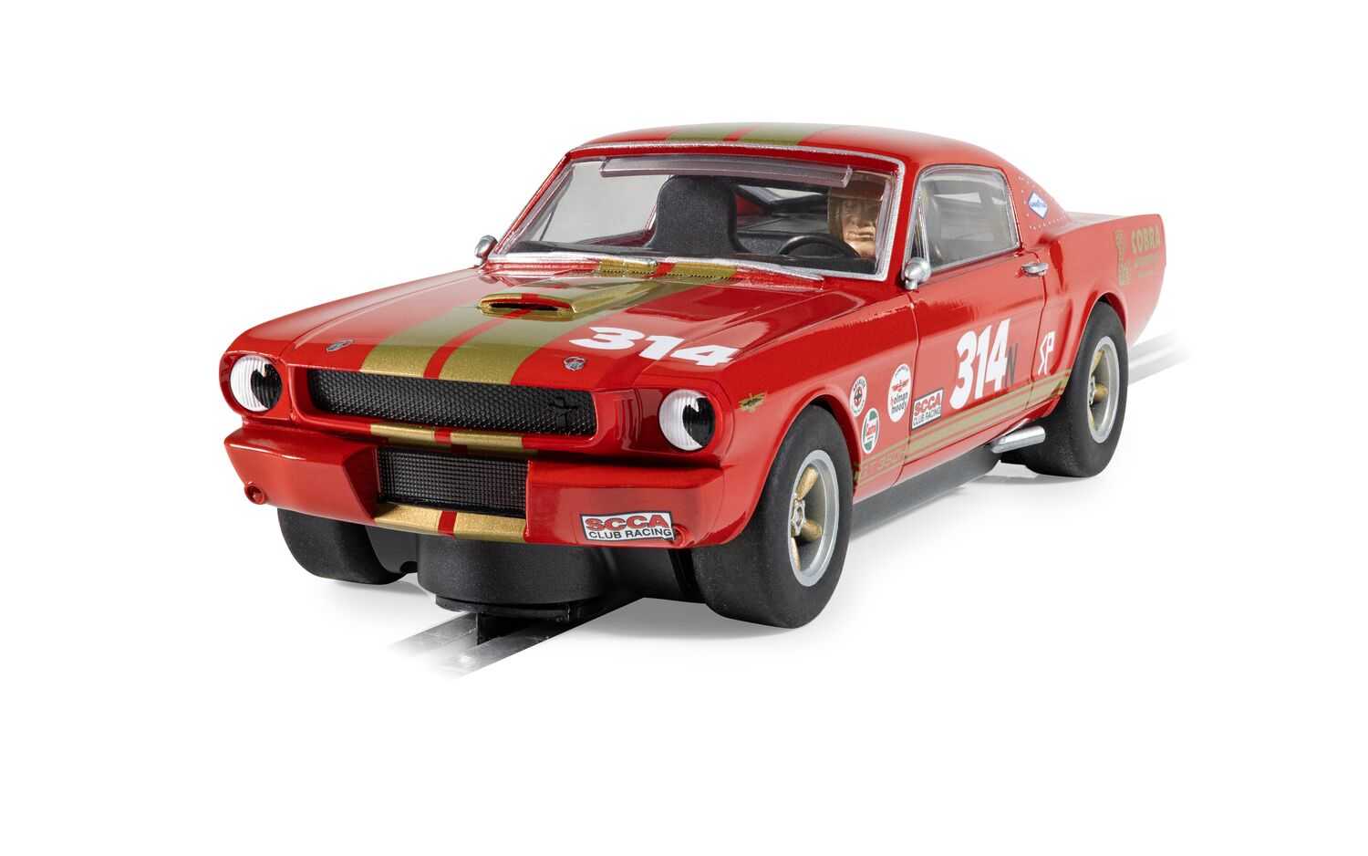 Autíčko GT SCALEXTRIC C4658 - Shelby GT350H - Red and Gold (1:32)