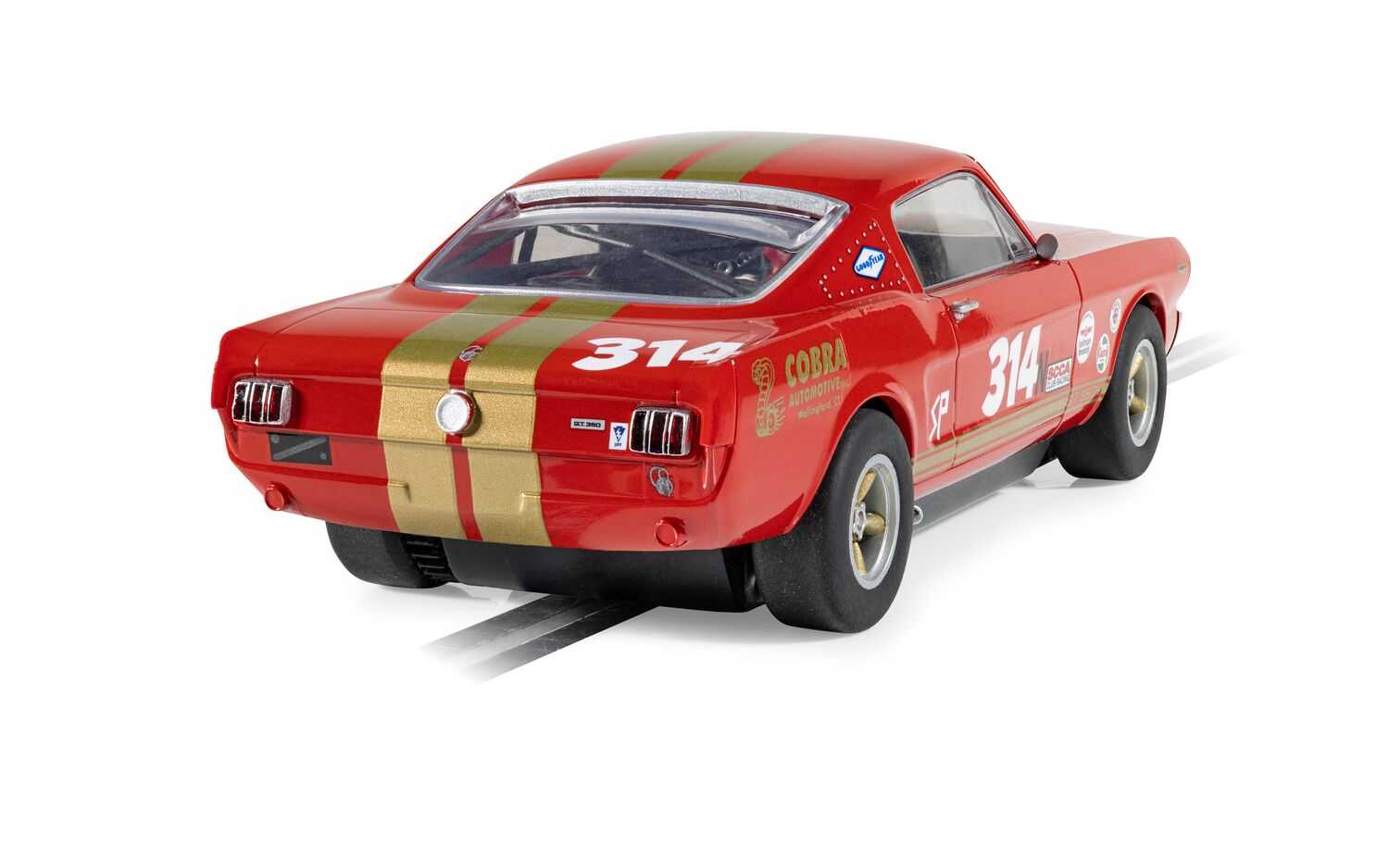 Autíčko GT SCALEXTRIC C4658 - Shelby GT350H - Red and Gold (1:32)