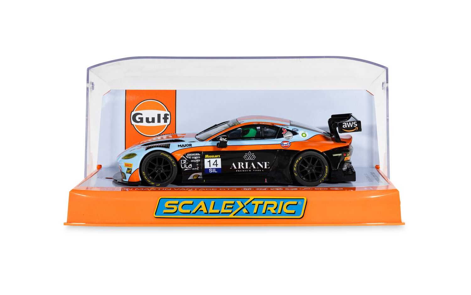 Autíčko Gulf SCALEXTRIC C4655 - Aston Martin GT3 Vantage - Bathurst 2025 (1:32)