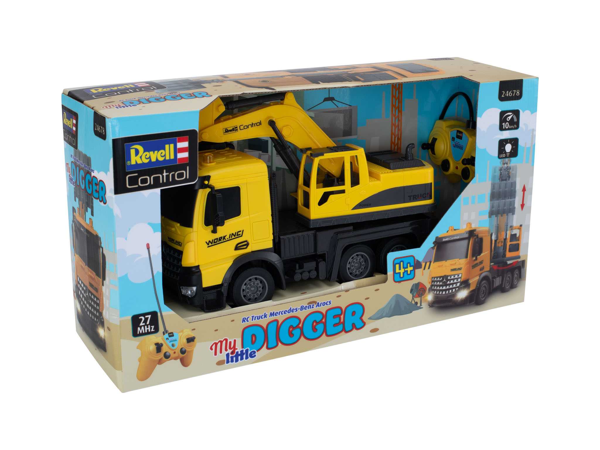 Autíčko REVELL 24679 - Mercedes-Benz Arocs "My little Digger" (1:24) 18-24679