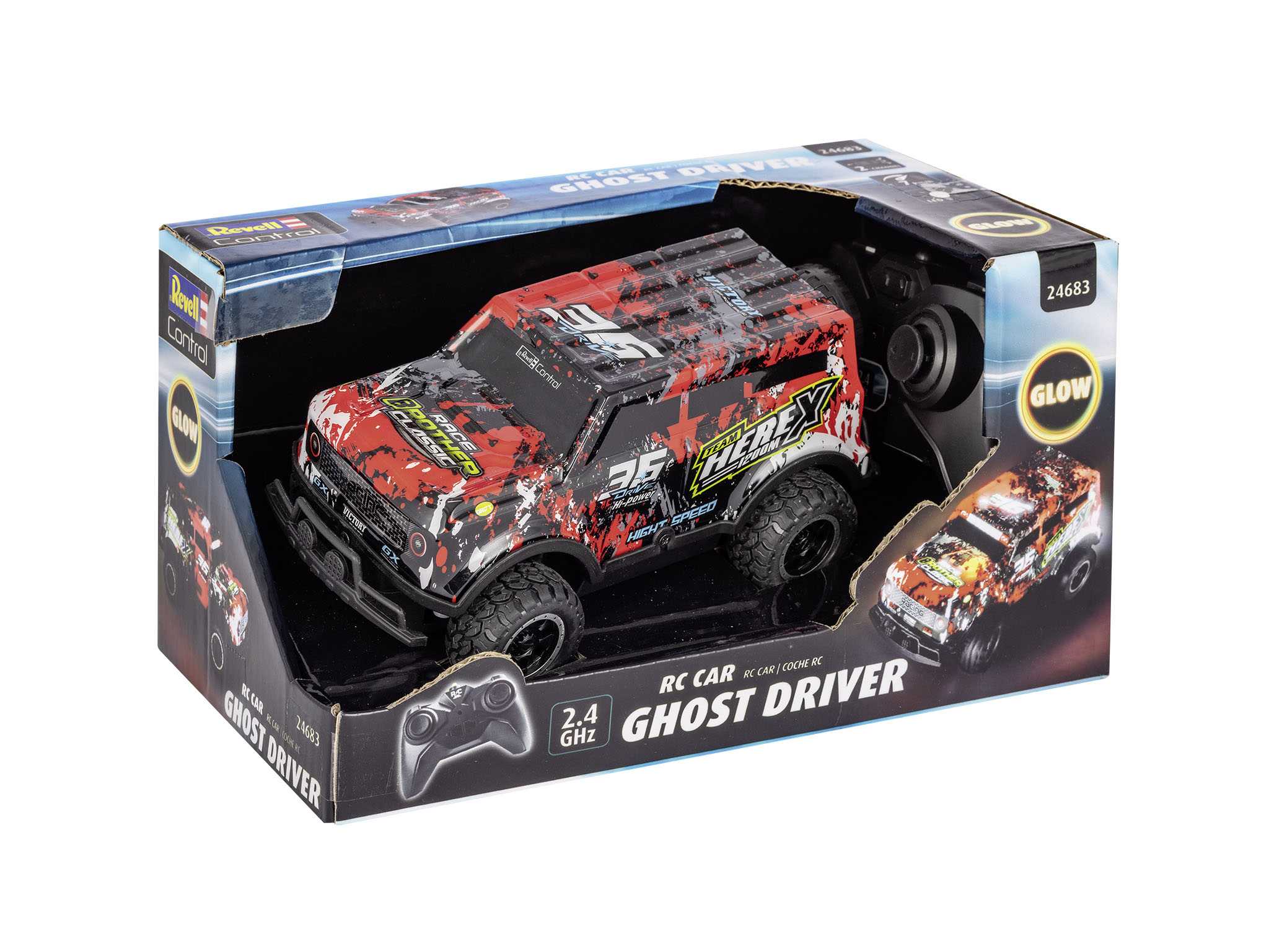 Autíčko REVELL 24683 - Ghost Driver (Red) 18-24683