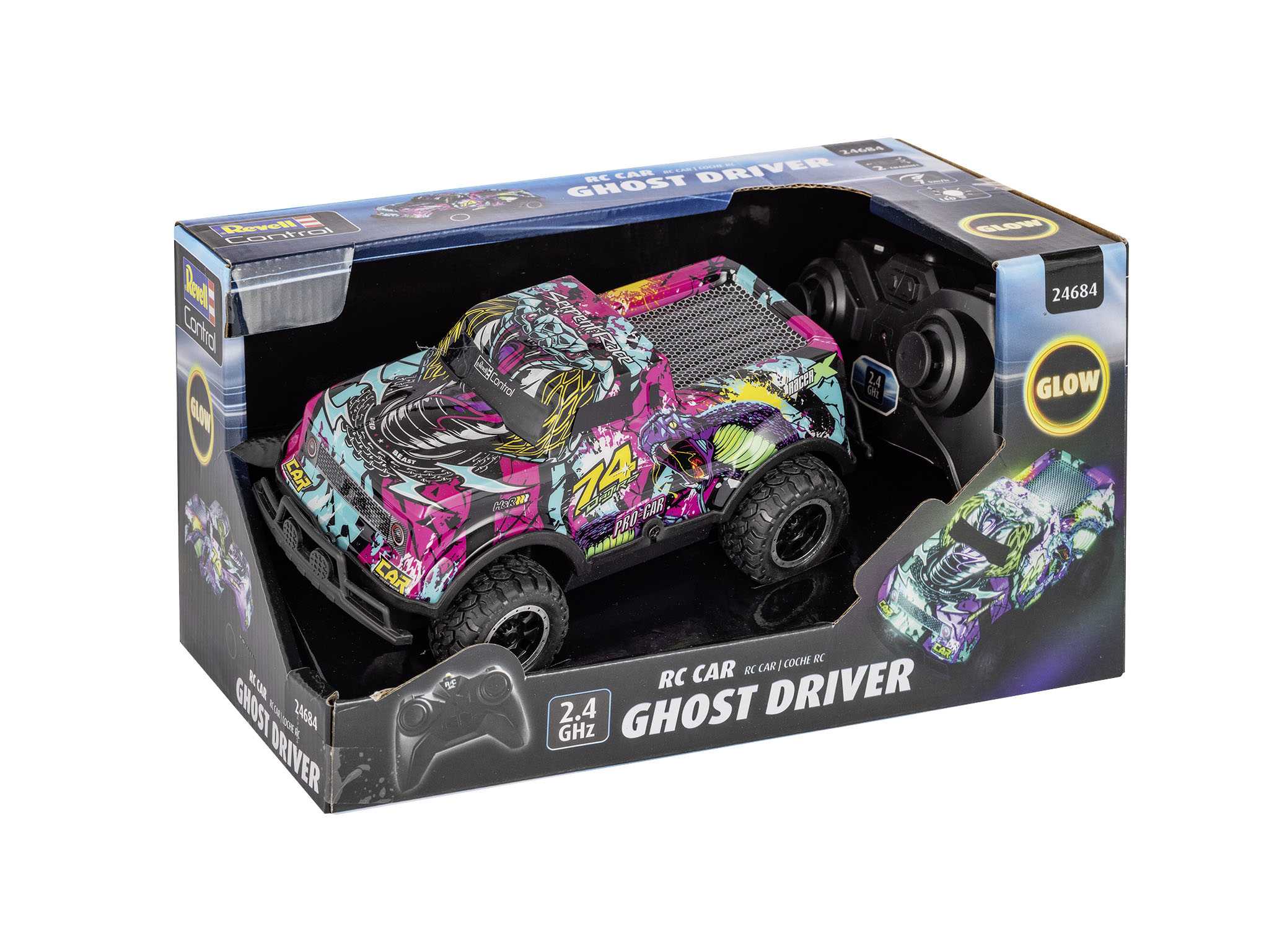 Autíčko REVELL 24684 - Ghost Car (Pink) 18-24684
