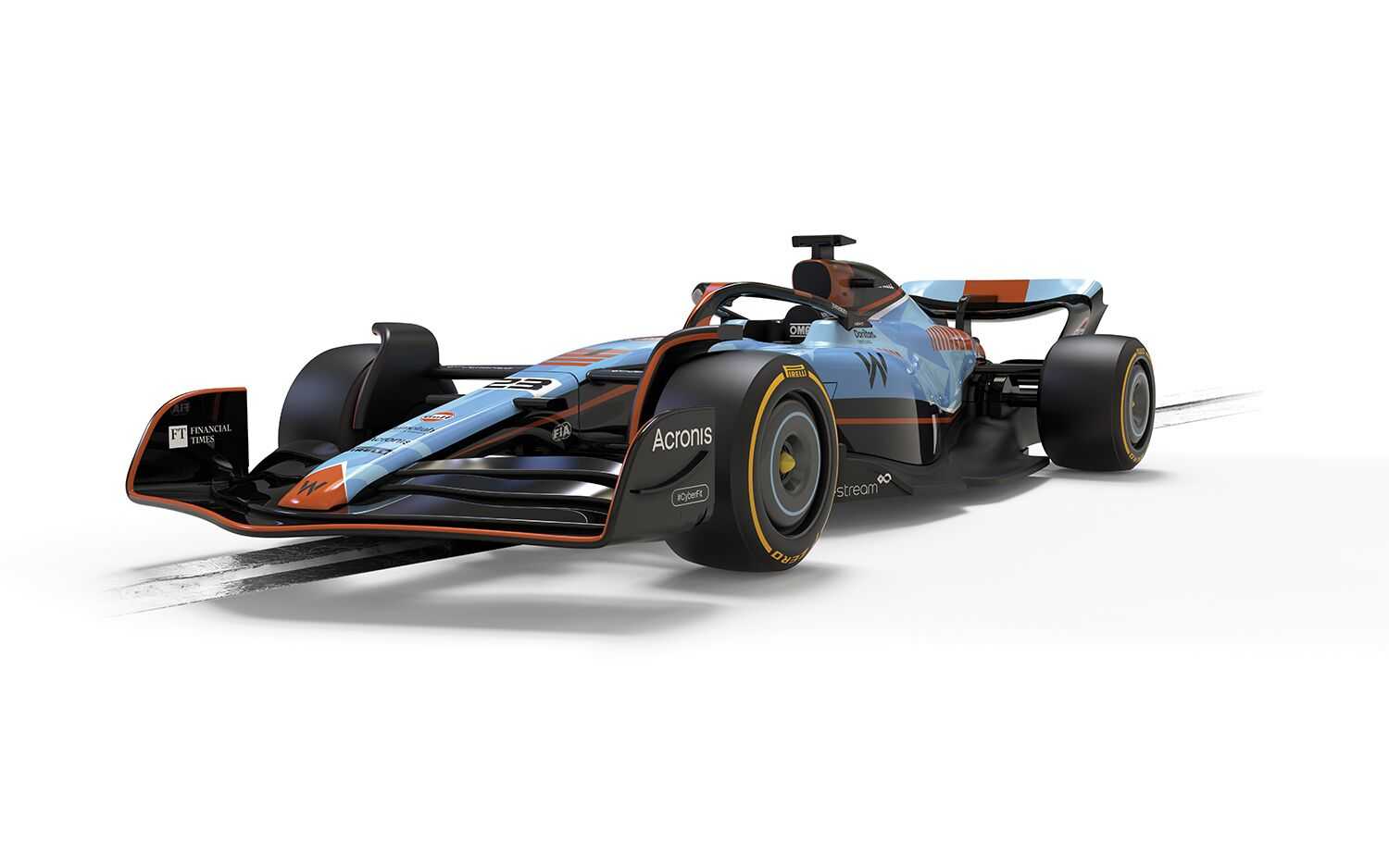 Autíčko Single Seater SCALEXTRIC C4559 - Williams FW45 - Alex Albon - Gulf Edition (1:32) 28-C4559