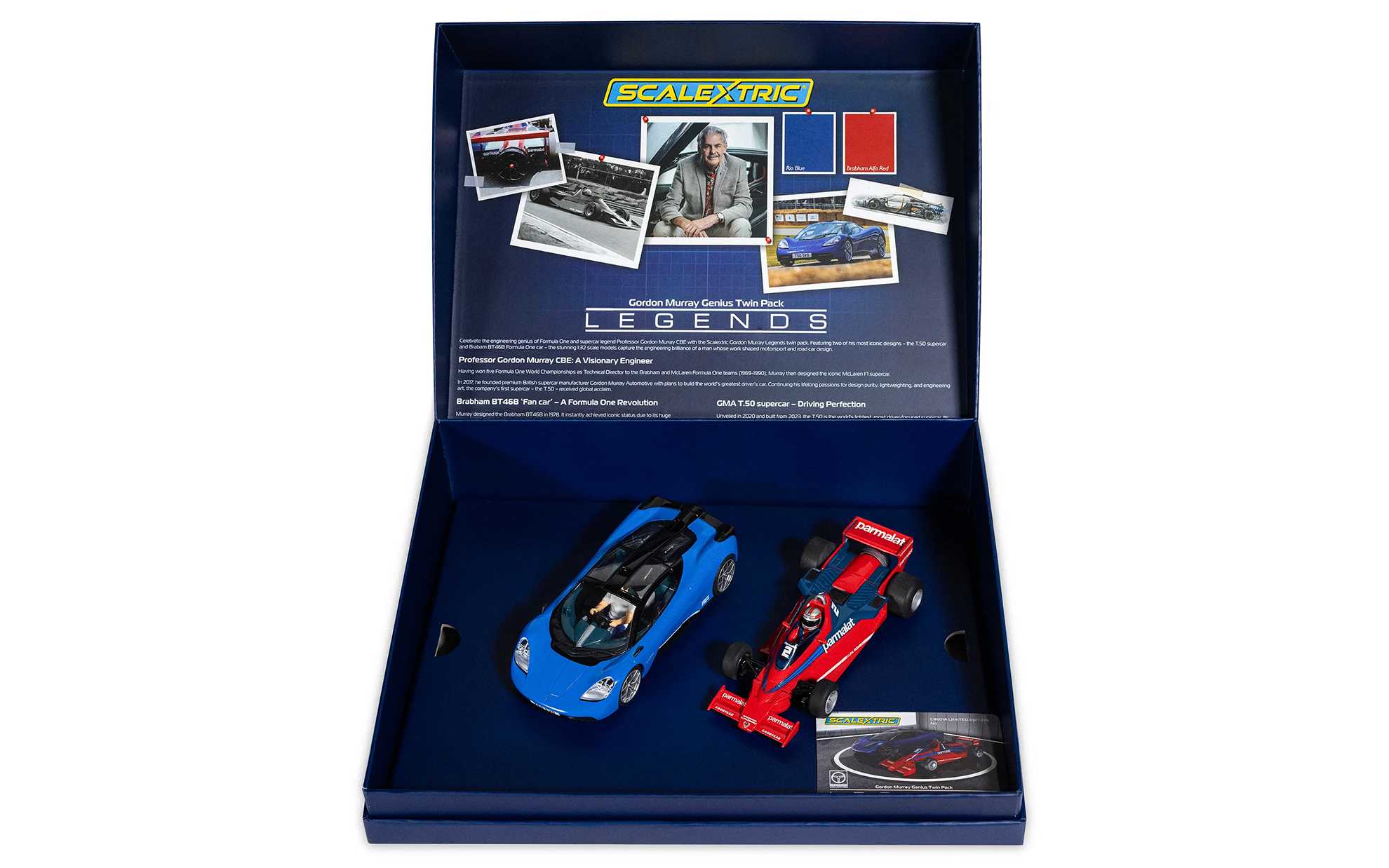 Autíčko Single Seater SCALEXTRIC C4601A - Gordon Murray Design Genius Twin Pack (1:32)