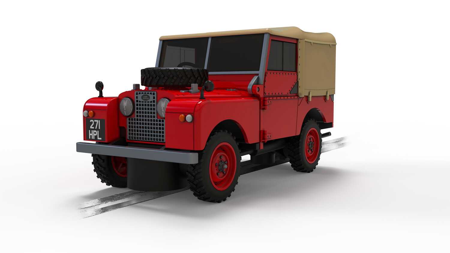 Autíčko Street SCALEXTRIC C4493 - Land Rover Series 1 - Poppy Red (1:32)