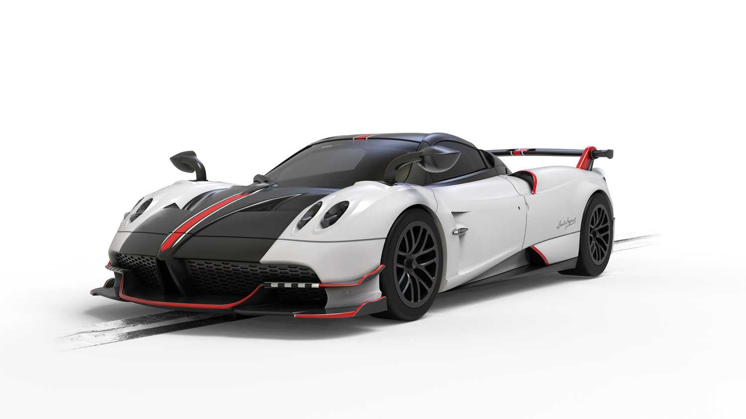 Autíčko Super Resistant SCALEXTRIC C4399 - Pagan Huayra BC Roadster - Metallic Pearl White (1:32) 28-C4399