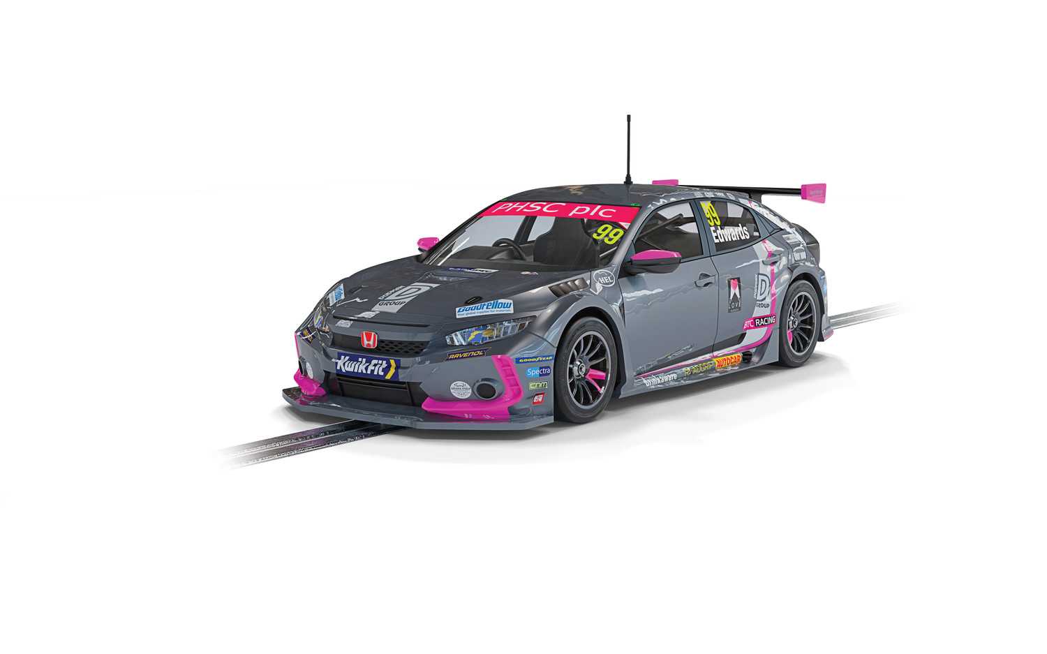 Autíčko Touring SCALEXTRIC C4317 - Honda Civic Type R - BTCC 2021 - Jade Edwards (1:32) 28-C4317