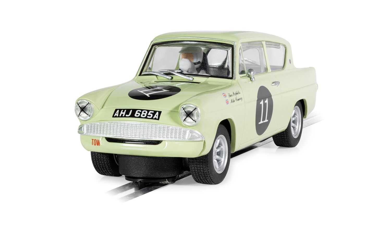 Autíčko Touring SCALEXTRIC C4617 - Ford Anglia 105e - Theo Paphitis (1:32)