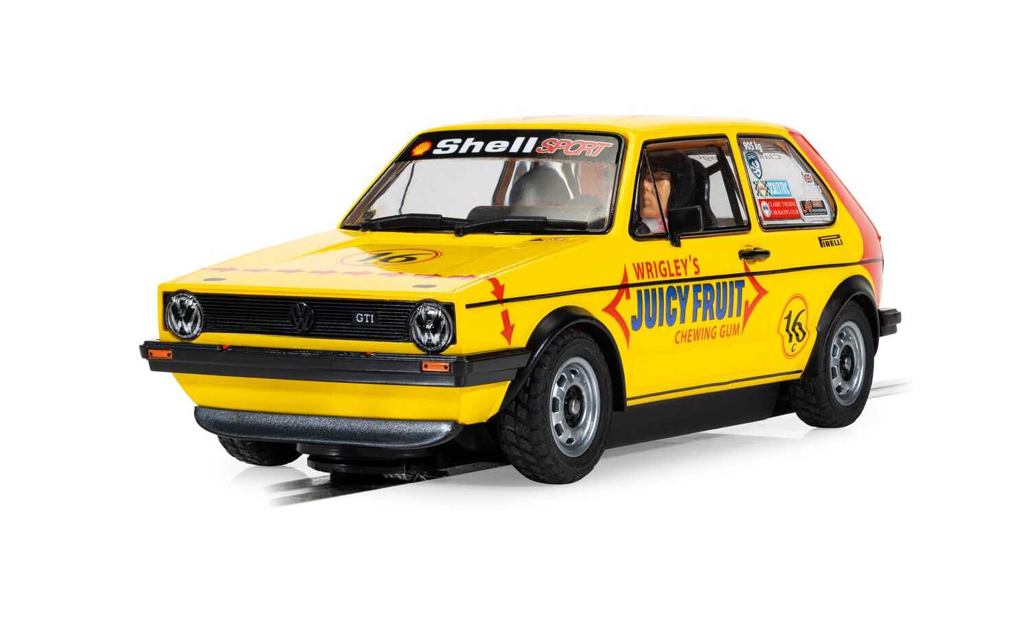 Autíčko Touring SCALEXTRIC C4625 - Volkswagen Golf MK1 - Malcolm Jeffs Racing (1:32)