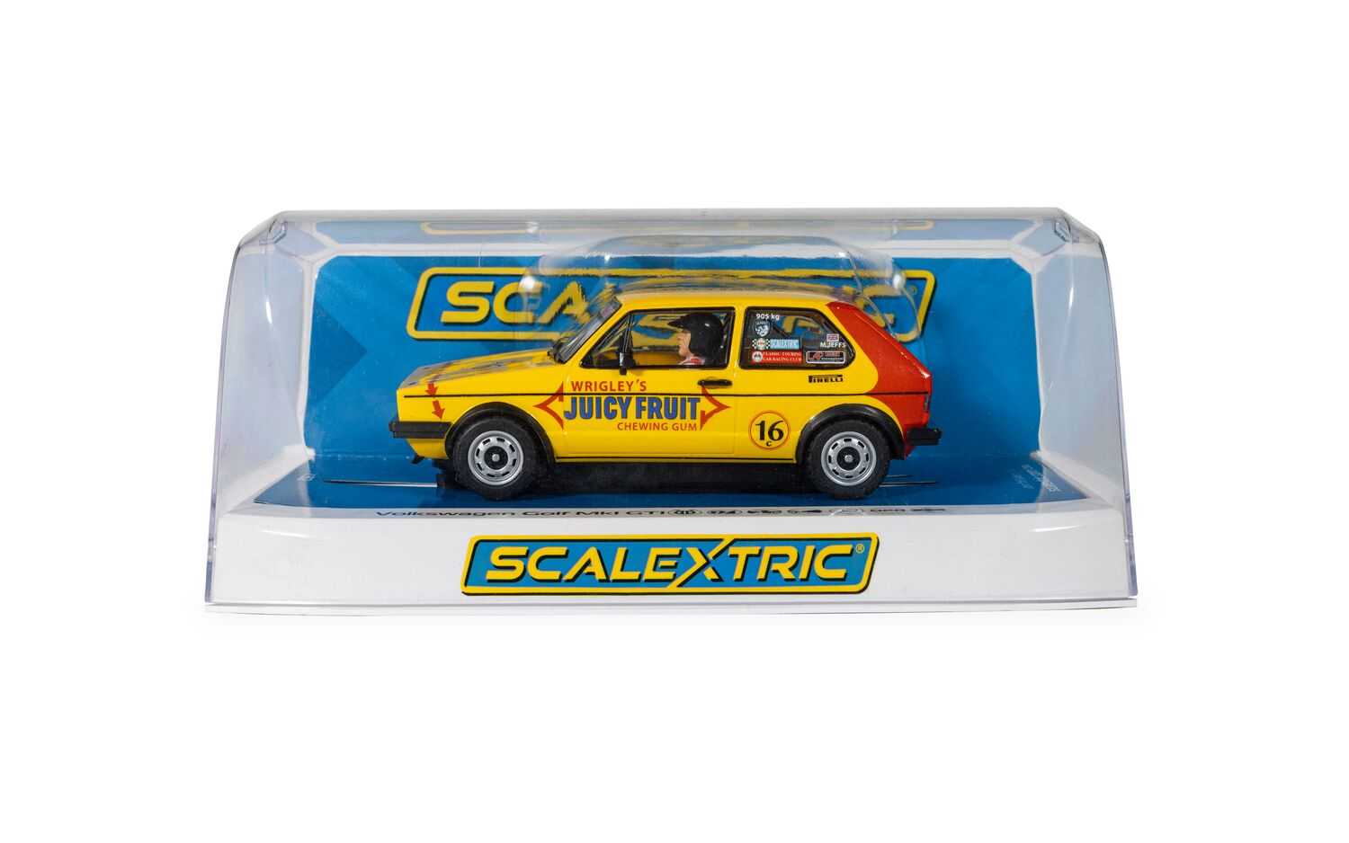 Autíčko Touring SCALEXTRIC C4625 - Volkswagen Golf MK1 - Malcolm Jeffs Racing (1:32)