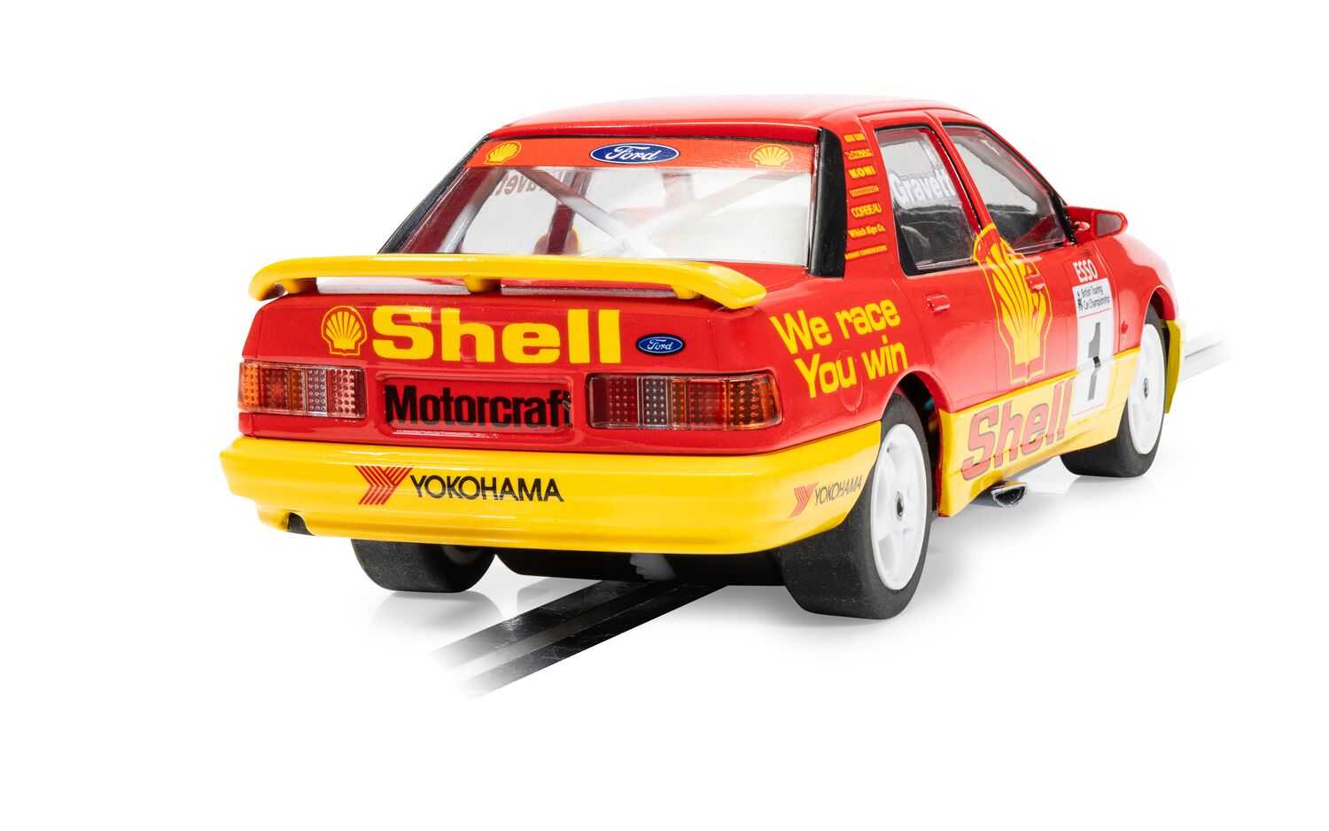 Autíčko Touring SCALEXTRIC C4632 - Ford Sierra Sapphire - BTCC 1990 - Rob Gravett (1:32)