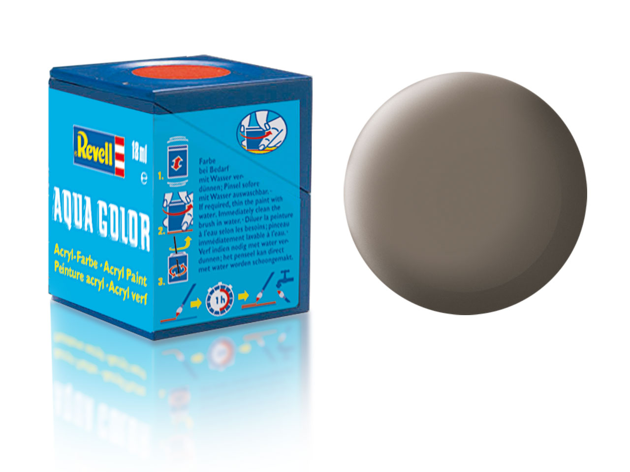 Náhľad produktu - Farba Revell akrylová č. 87 – matná zemitá hnedá (18 ml)