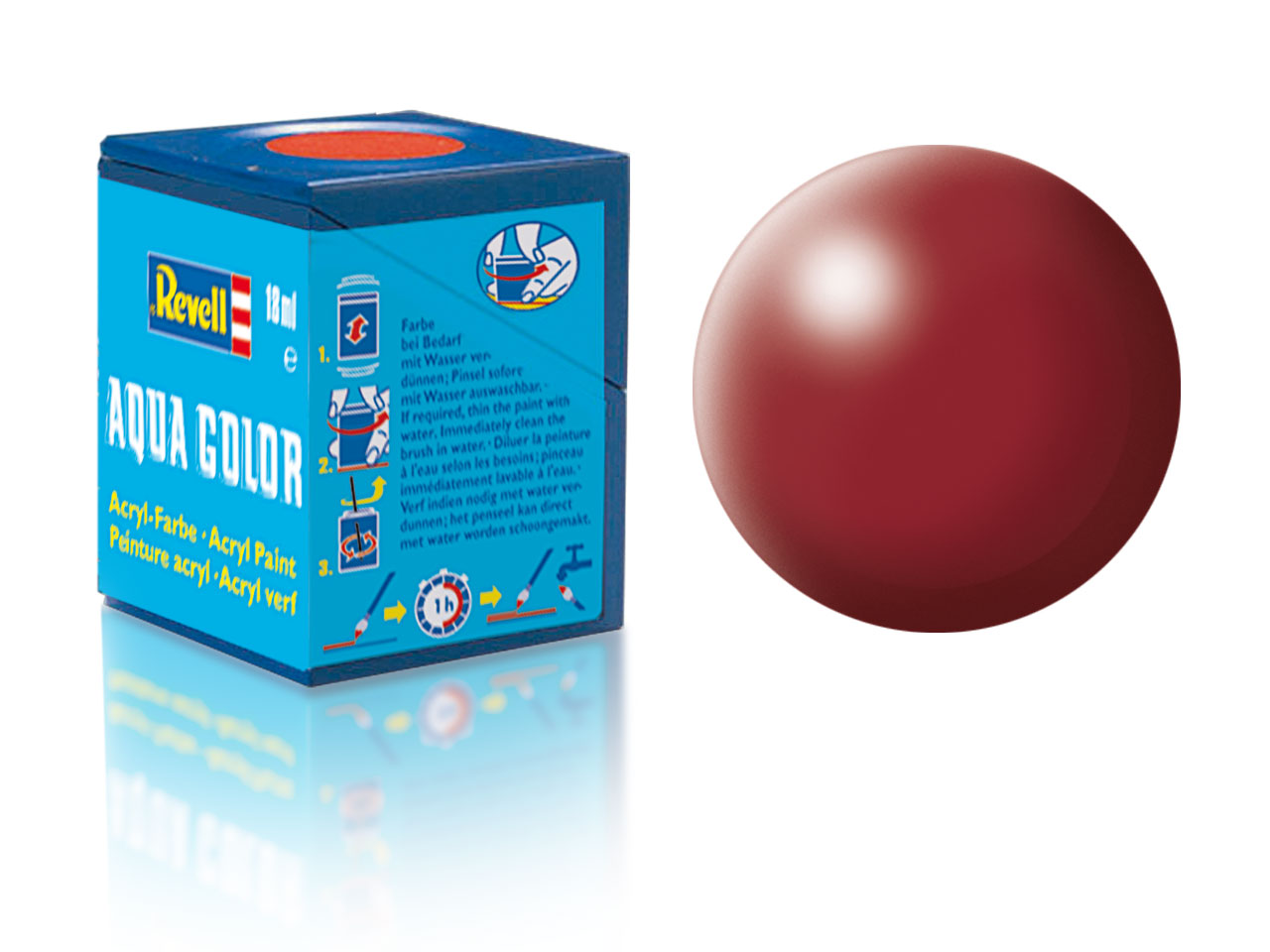Náhľad produktu - Farba Revell akrylová č. 331 – hodvábna purpurovo červená (18 ml)