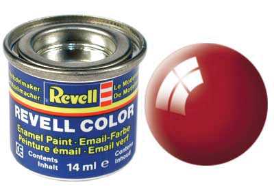 Náhľad produktu - Farba Revell emailová č. 31 – lesklá ohnivo červená (14 ml)