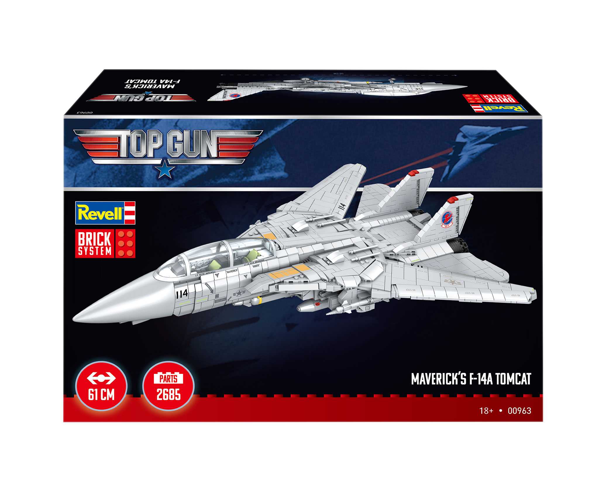 Brick System REVELL 00963 - Maverick's F-14A Tomcat "Top Gun" (1:32)