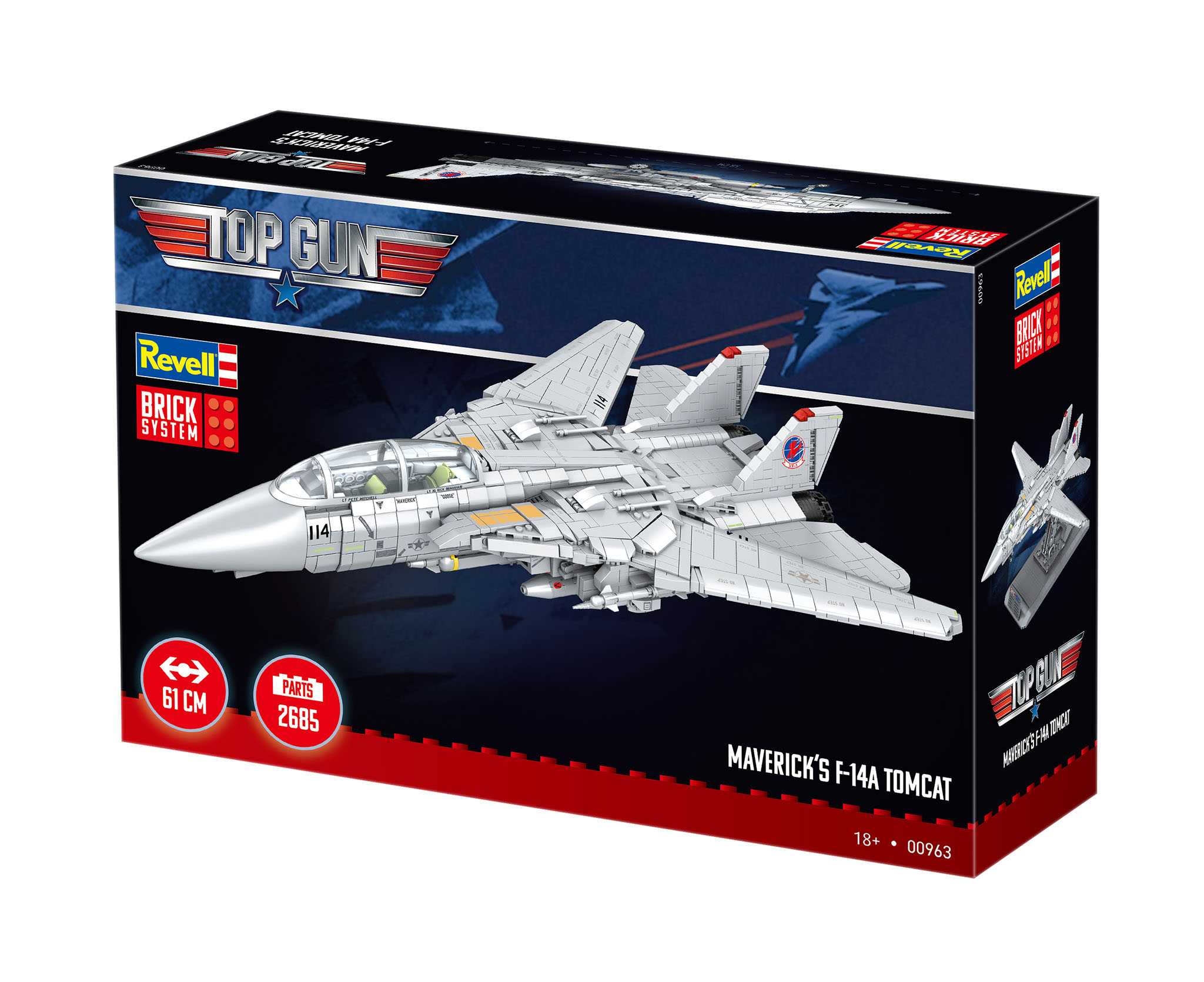 Brick System REVELL 00963 - Maverick's F-14A Tomcat "Top Gun" (1:32)