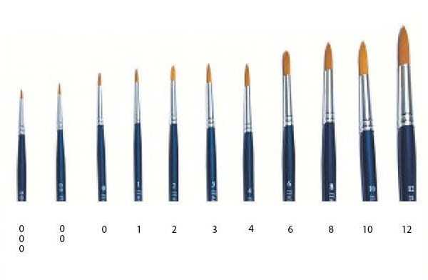 Brush Synthetic Round 51205 - guľatý syntetický štetec (veľkosť 2) 33-51205