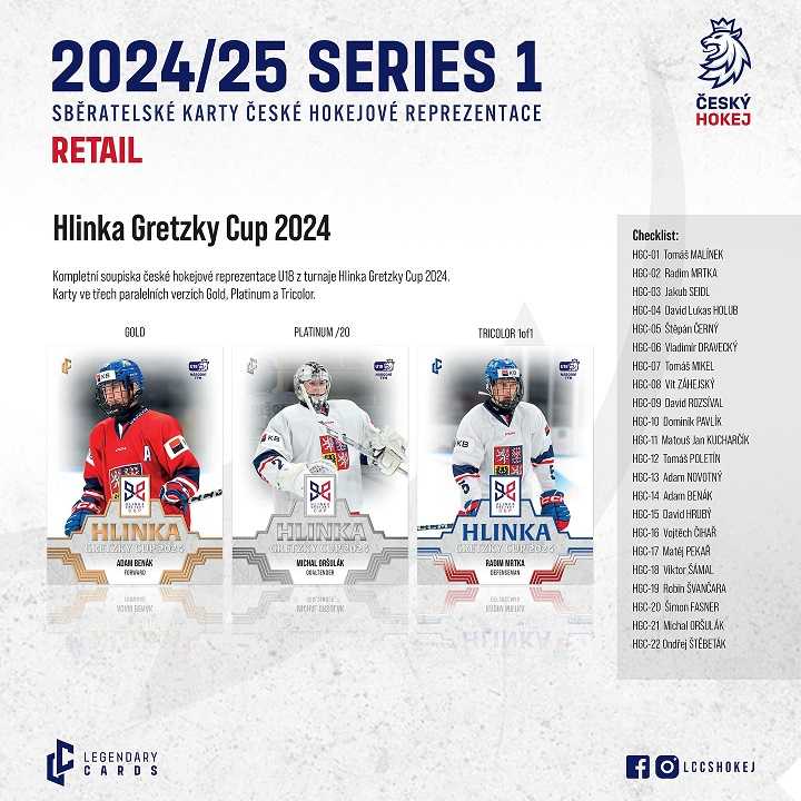 ČESKÝ HOKEJ 2024/2025 - SERIES 1 - BOX (12 ks)