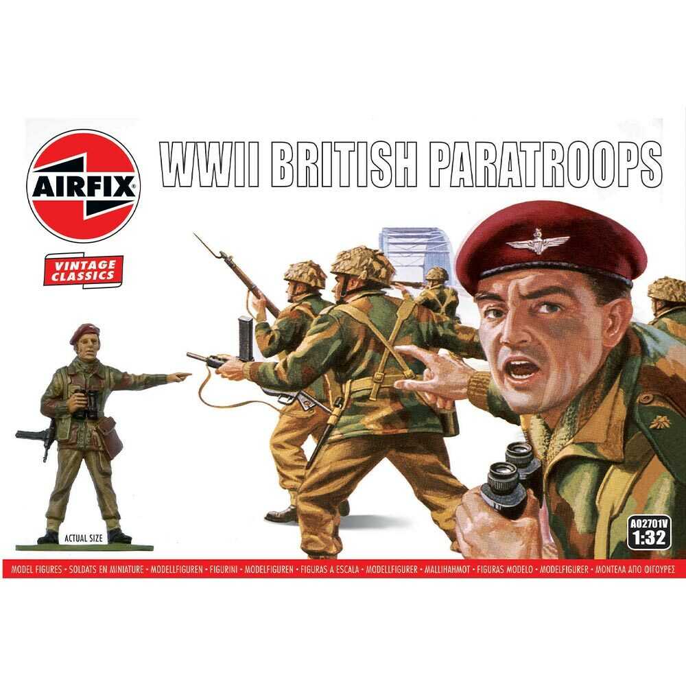 Classic Kit VINTAGE figúrky A02701V - WWII British Paratroops (1:32) 30-A02701V