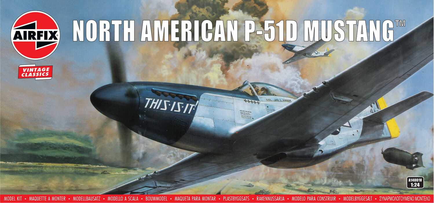 Classic Kit VINTAGE letadlo A14001V - North American P-51D Mustang (1:24)