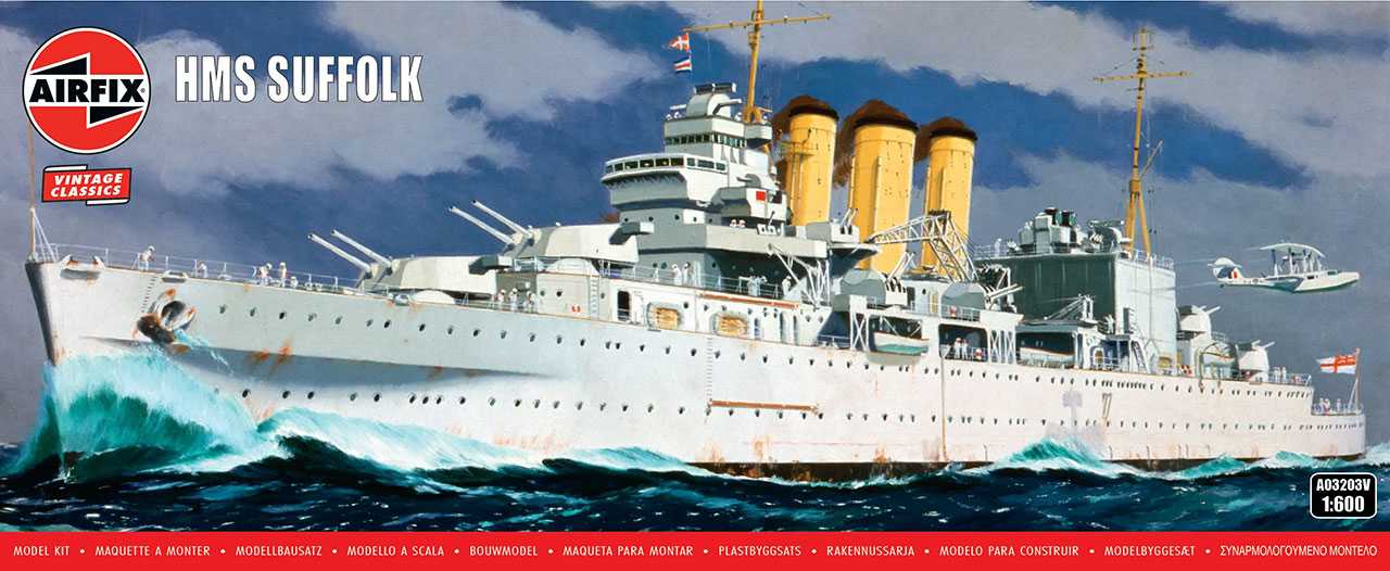1:600 HMS Suffolk (Classic Kit VINTAGE)