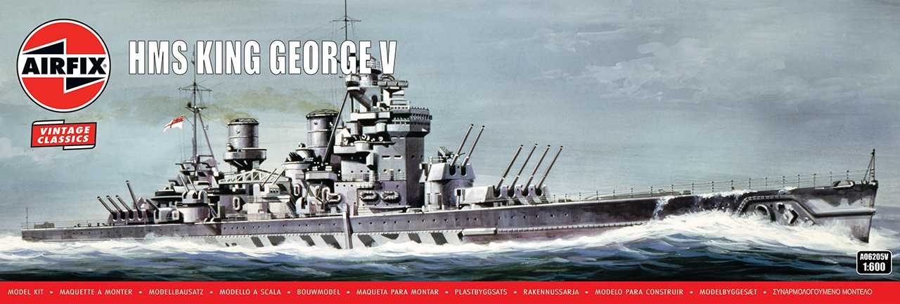 Classic Kit VINTAGE loď A06205V - HMS King George V (1:600)
