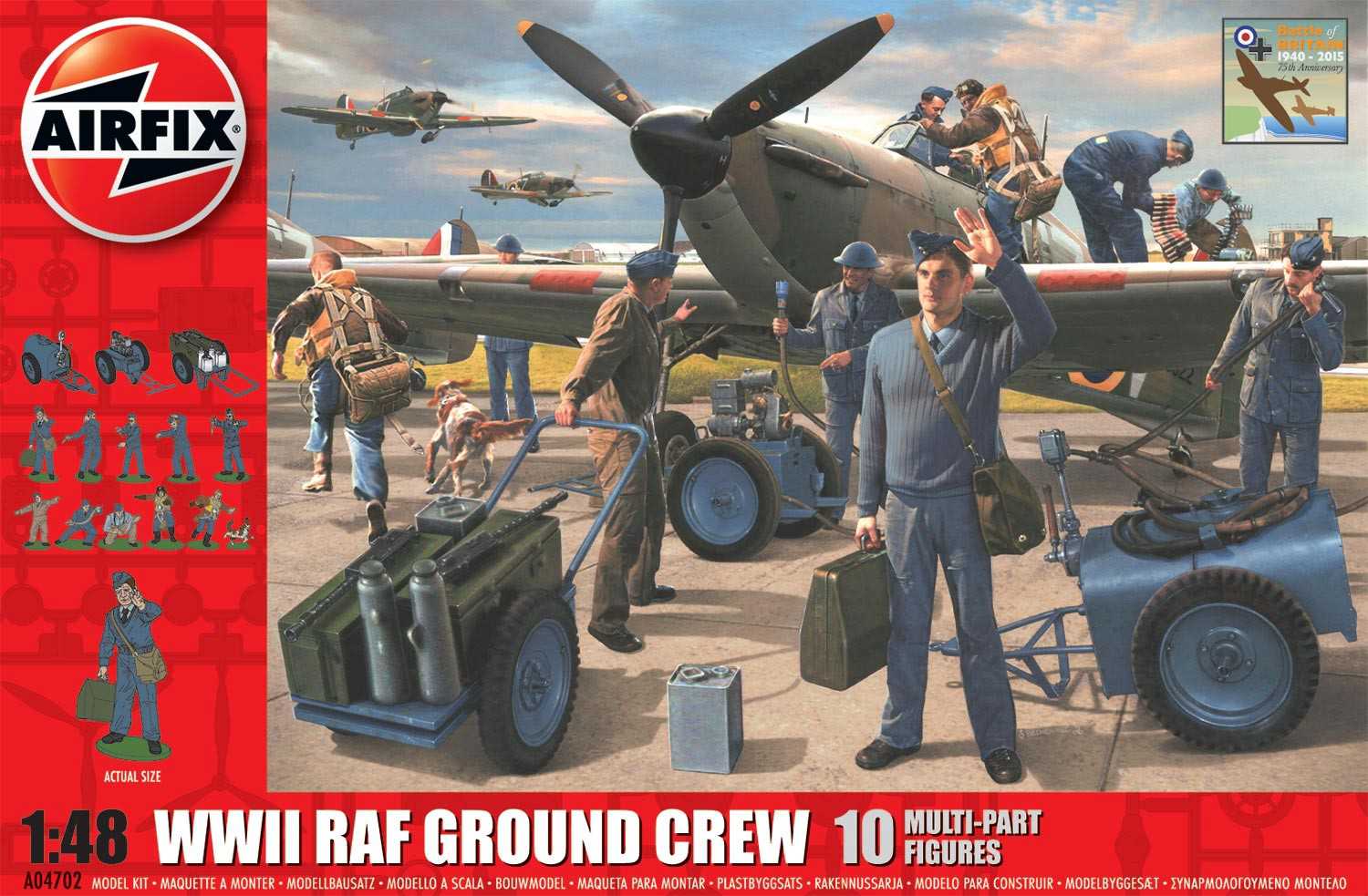 Classic Kit dioráma A04702 - WWII RAF Ground Crew (1:48) - nová forma 30-A04702