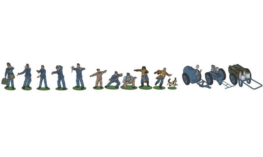 Classic Kit diorama A04702 - WWII RAF Ground Crew (1:48) - nová forma