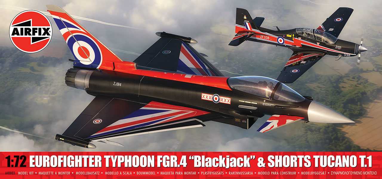 1:72 Eurofighter Typhoon FGR.4 ″Blackjack″ and Shorts Tucano T.1 (Twin Pack)