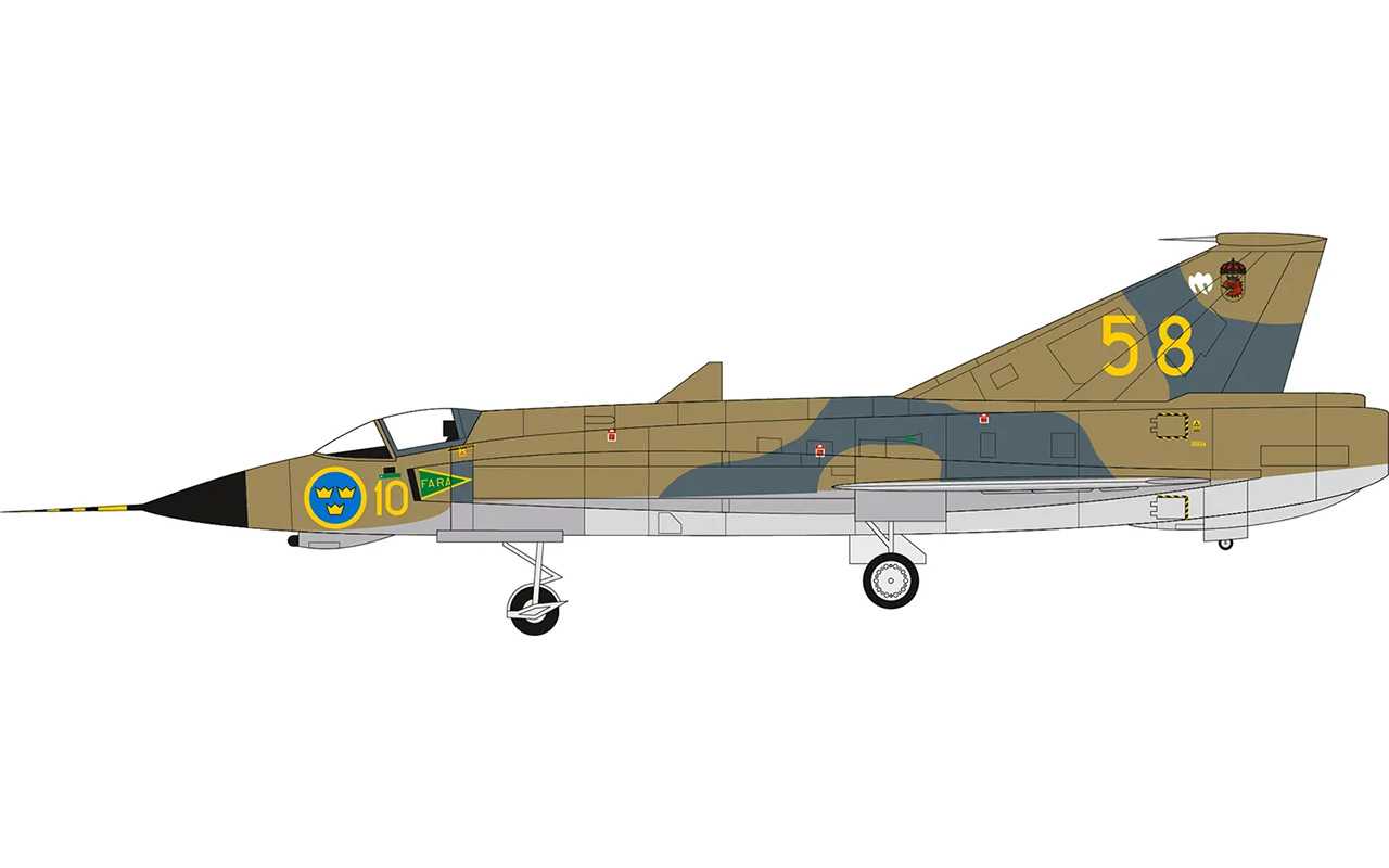 Classic Kit letadla A40004 - Swedish Air Force 100th Anniversary Set (Multi Pack) (1:72)