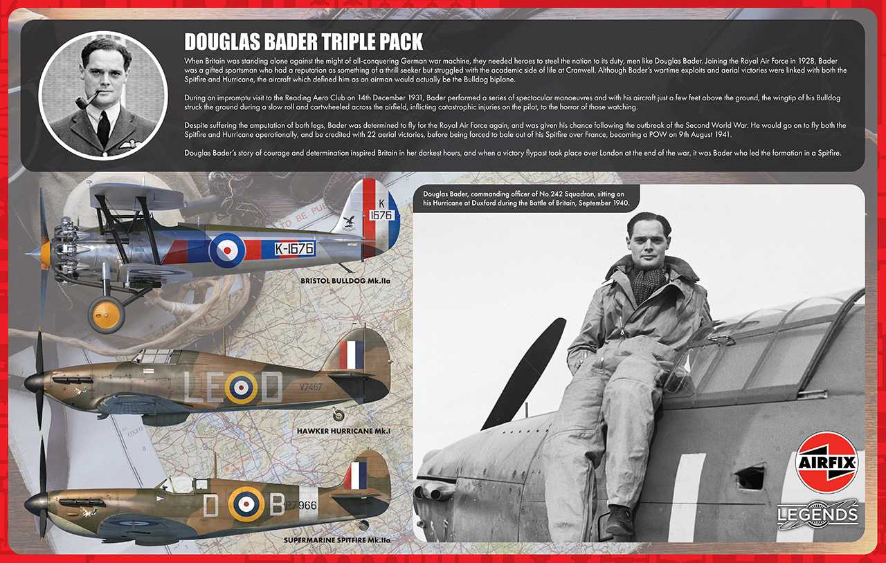 Classic Kit letadla A40101 - Legends - Douglas Bader (Triple Pack) (1:48)