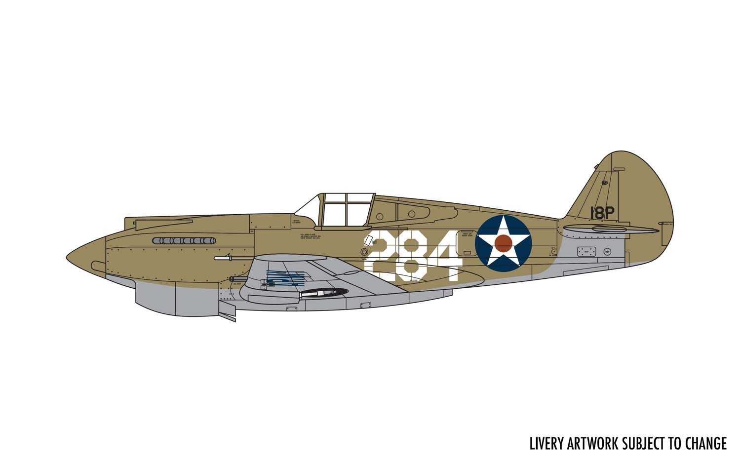 Classic Kit letadlo A01003B - Curtiss P-40B Warhawk (1:72)