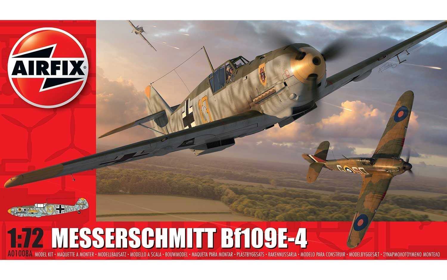 Classic Kit letadlo A01008A - Messerschmitt Bf109E-4 (1:72)