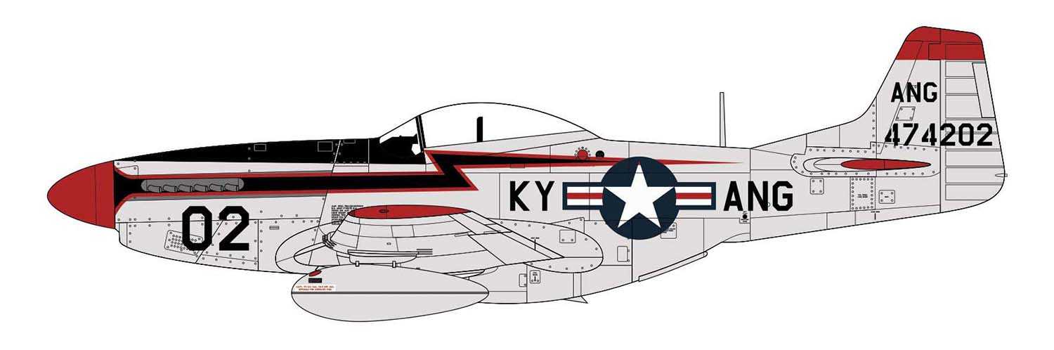 Classic Kit letadlo A02047A - North American F-51D Mustang (1:72)