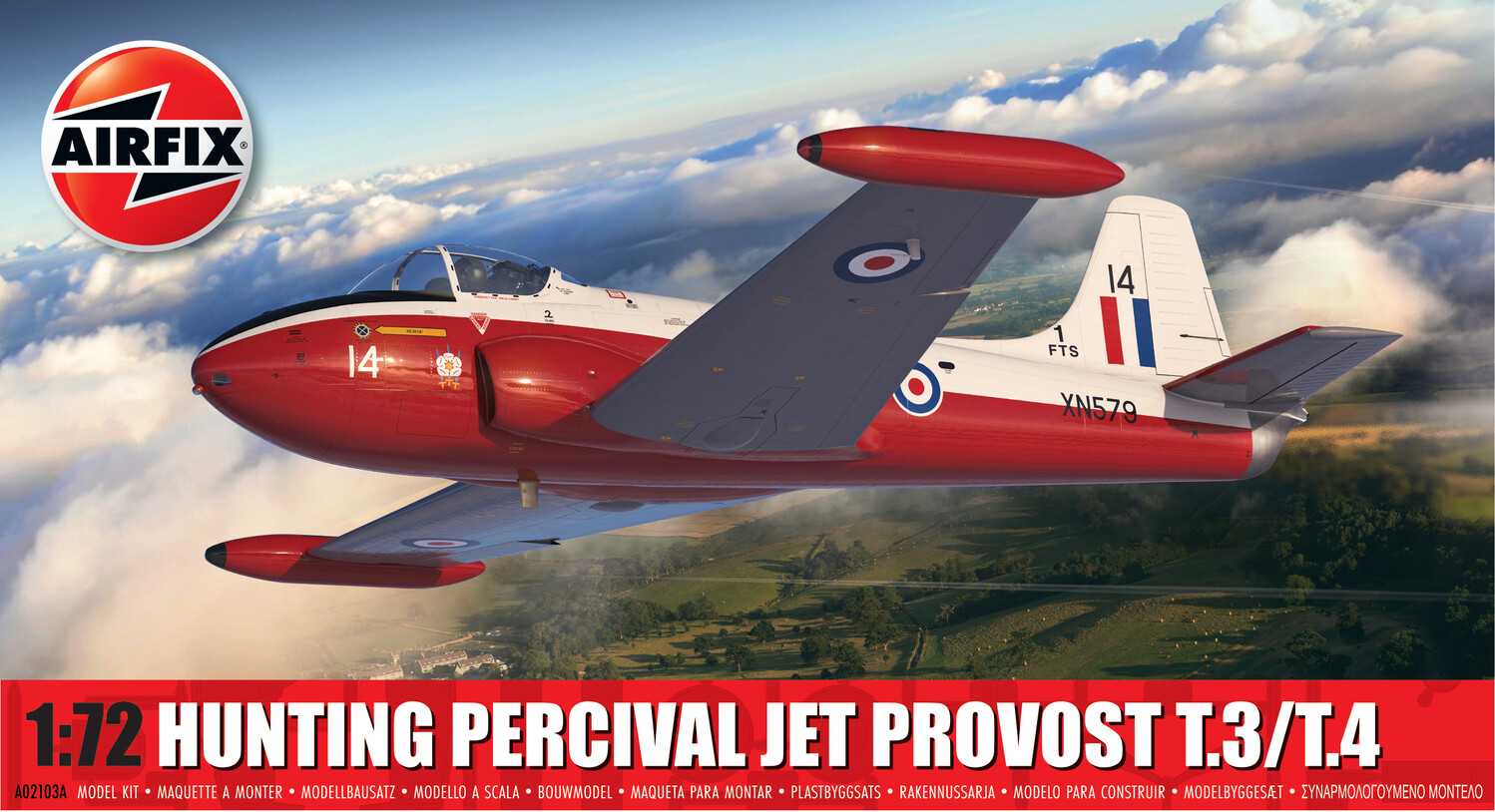 Classic Kit lietadlo A02103A - Hunting Percival Jet Provost T.3/T.4 (1:72) 30-A02103A