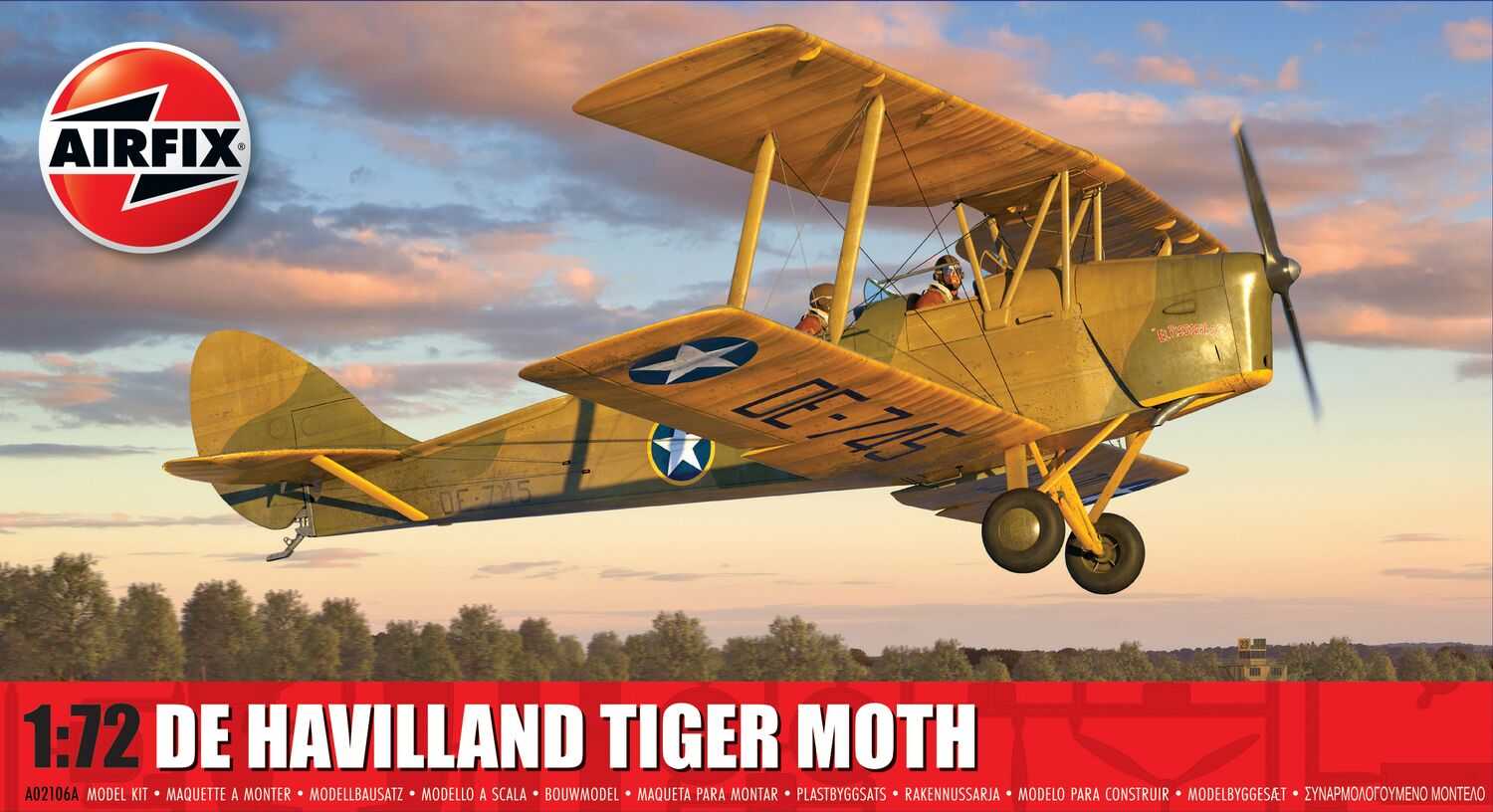 Classic Kit lietadlo A02106A - de Havilland Tiger Moth (1:72) 30-A02106A