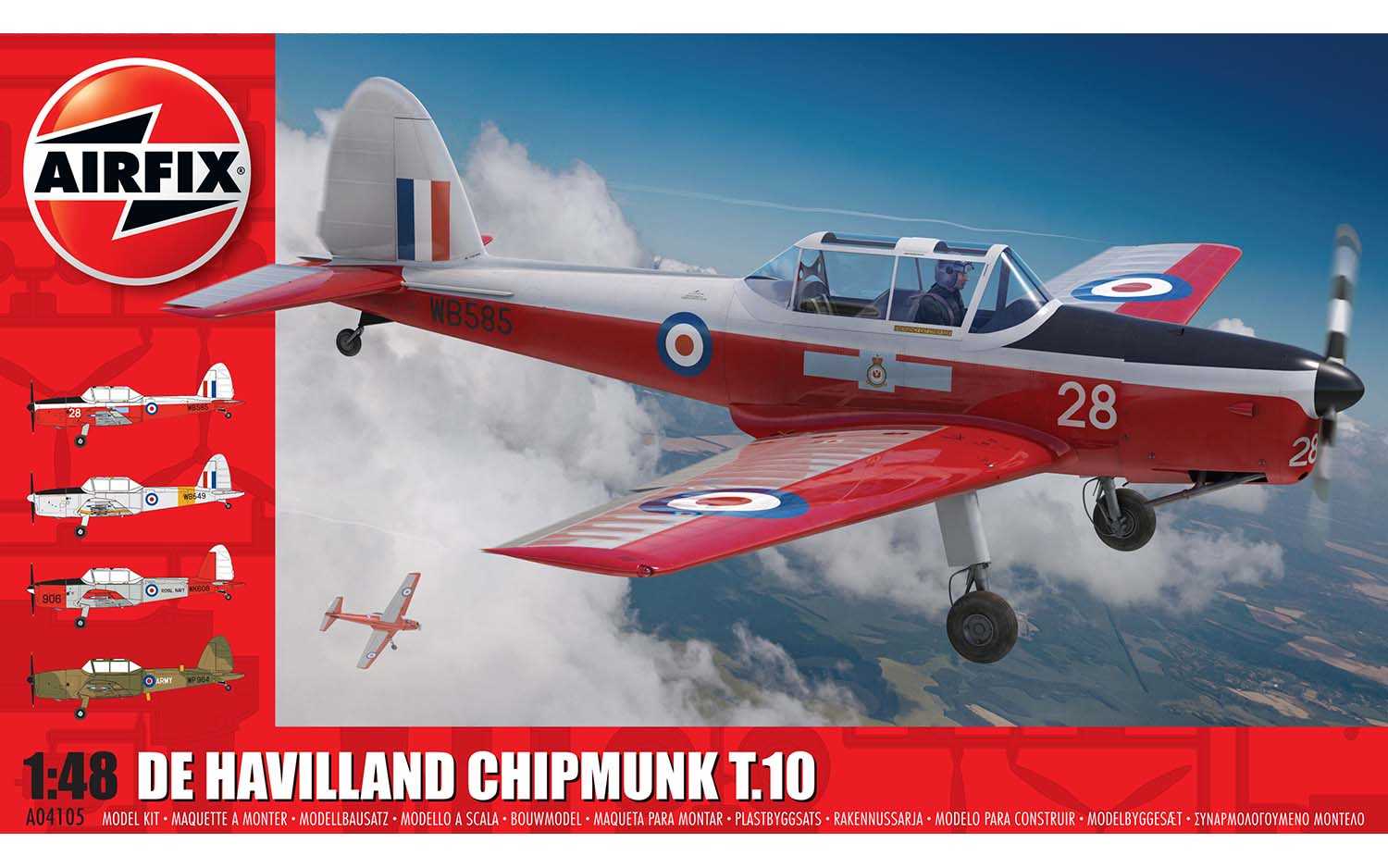 Classic Kit letadlo A04105 - de Havilland Chipmunk T.10 (1:48)