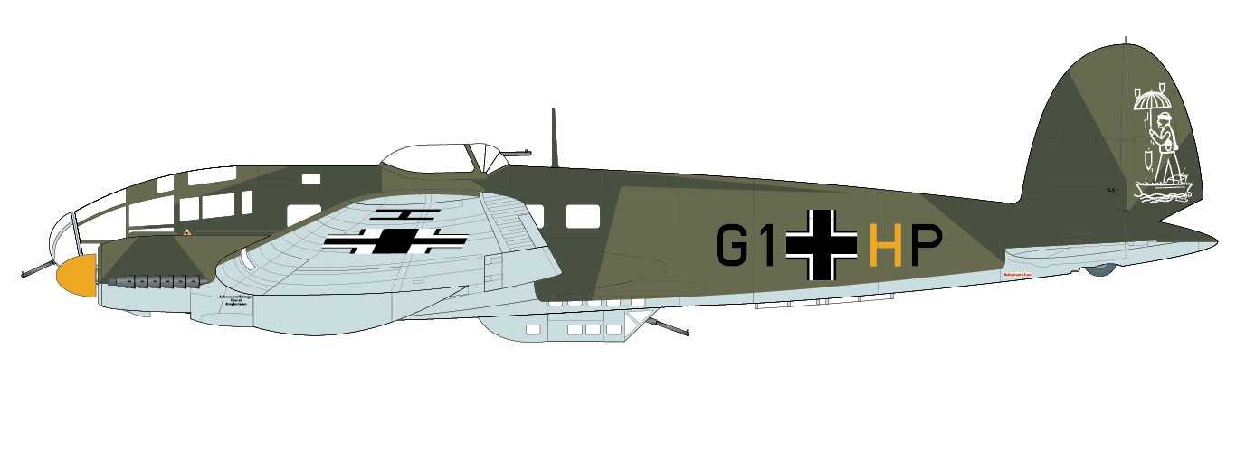 Classic Kit letadlo A06014 - Heinkel HEIII P2 (1:72) - nová forma