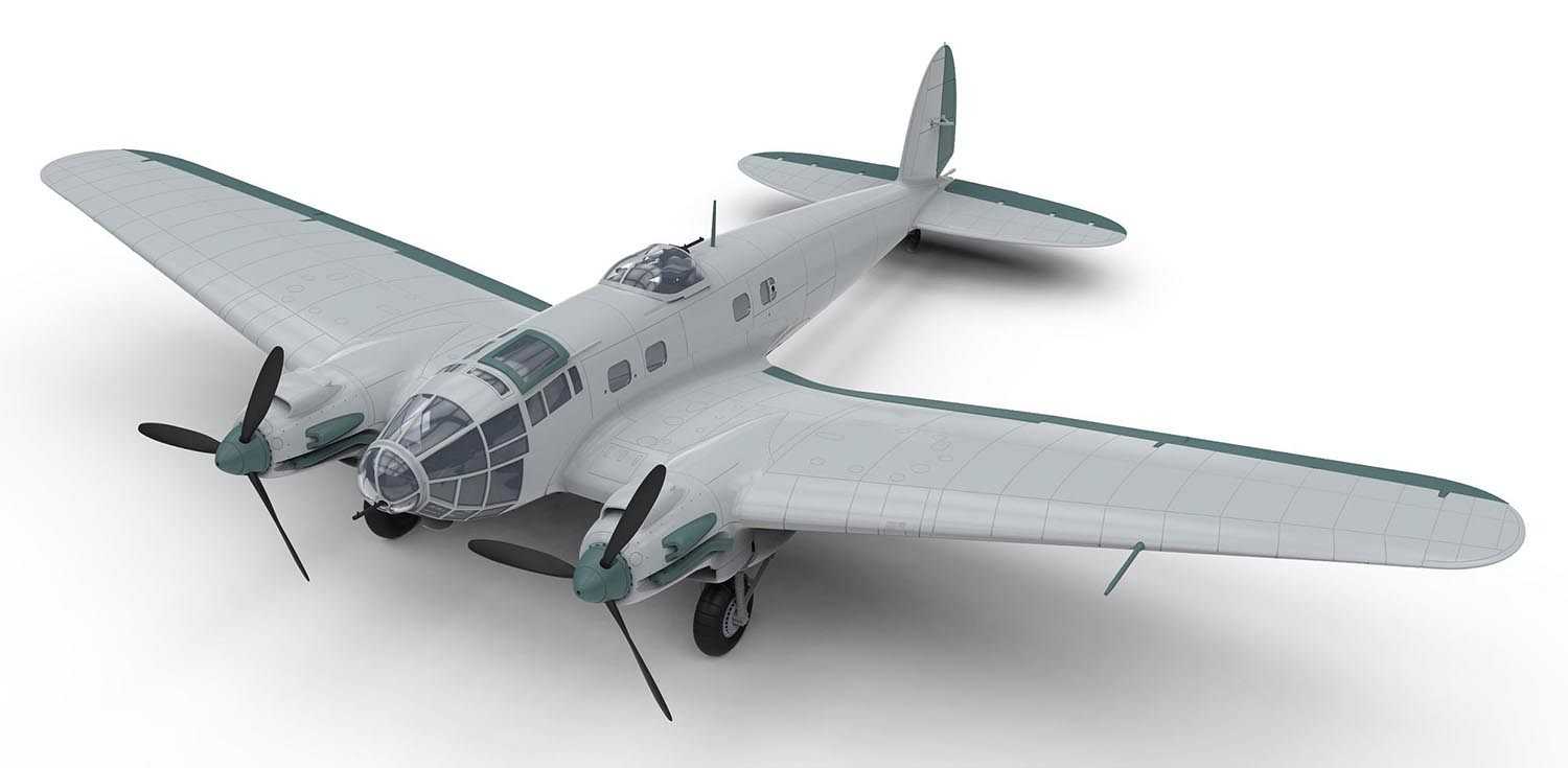 Classic Kit letadlo A06014 - Heinkel HEIII P2 (1:72) - nová forma
