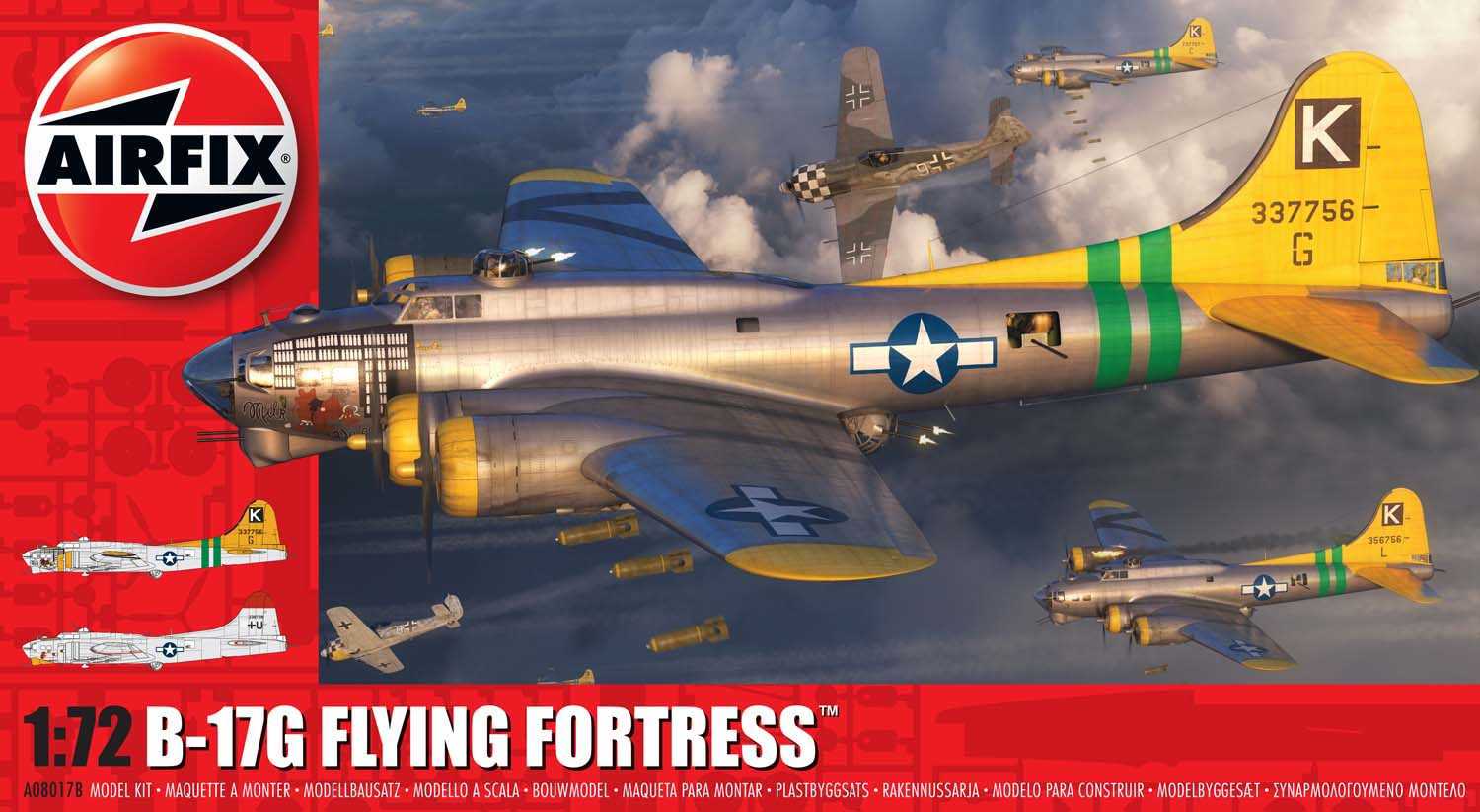 Classic Kit lietadlo A08017B - Boeing B17G Flying Fortress (1:72) 30-A08017B