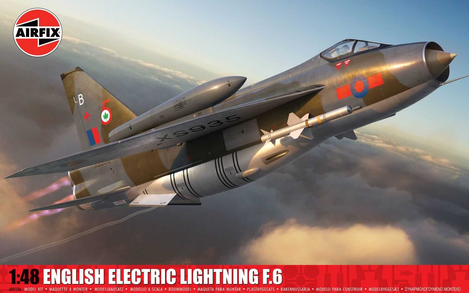 Classic Kit letadlo A09178A - English Electric Lightning F.6 (1:48)
