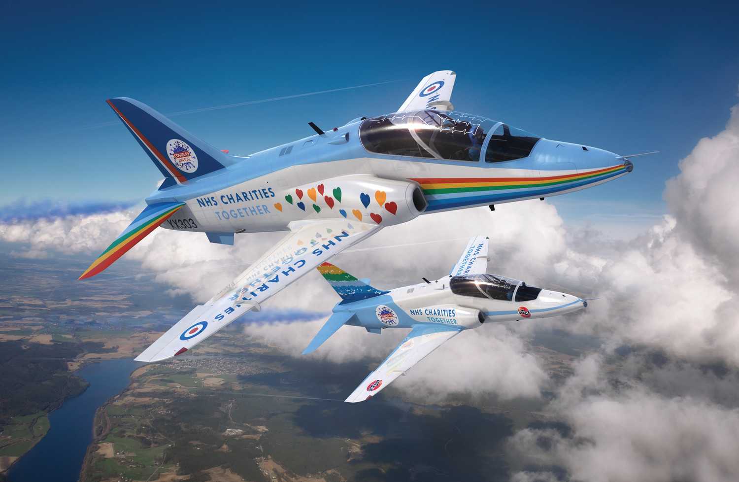 Classic Kit letadlo A73100 - NHS Charities Together Hawk (1:72)