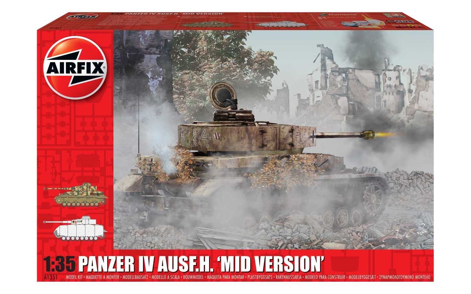 Classic Kit tank A1351 - Panzer IV Ausf.H, Mid Version (1:35)