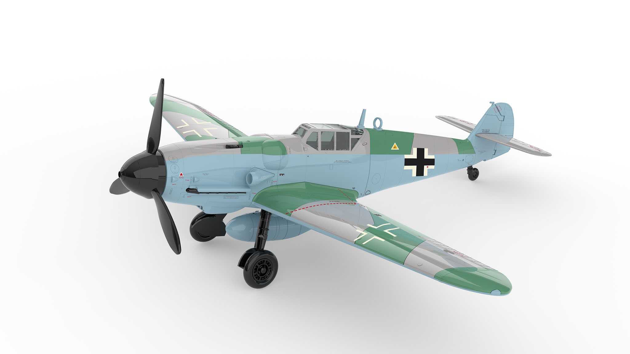 EasyClick ModelSet letadlo 63653 - Messerschmitt Bf109G-6 (1:48)