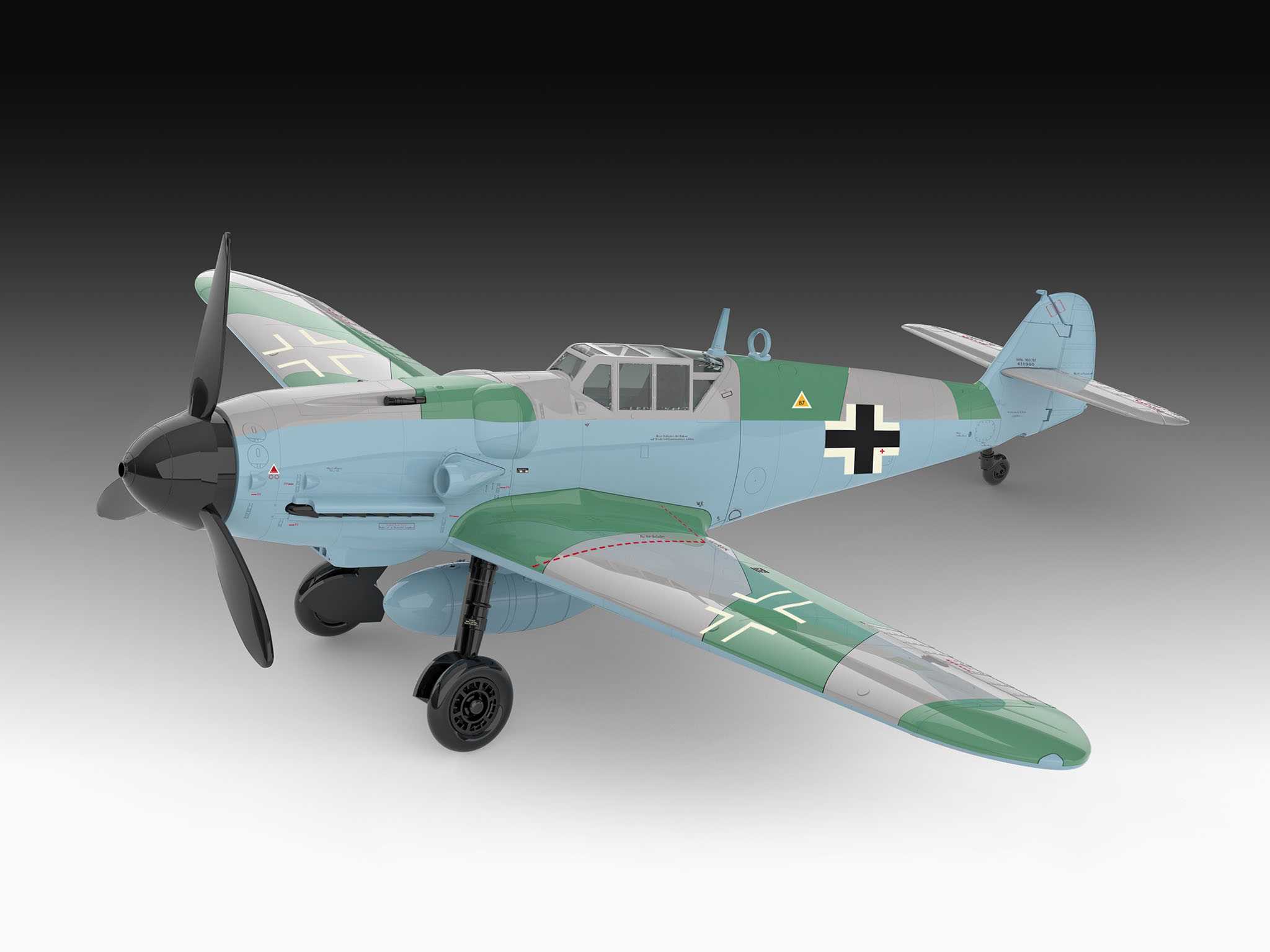 EasyClick letadlo 03653 - Messerschmitt Bf109G-6 (1:32)